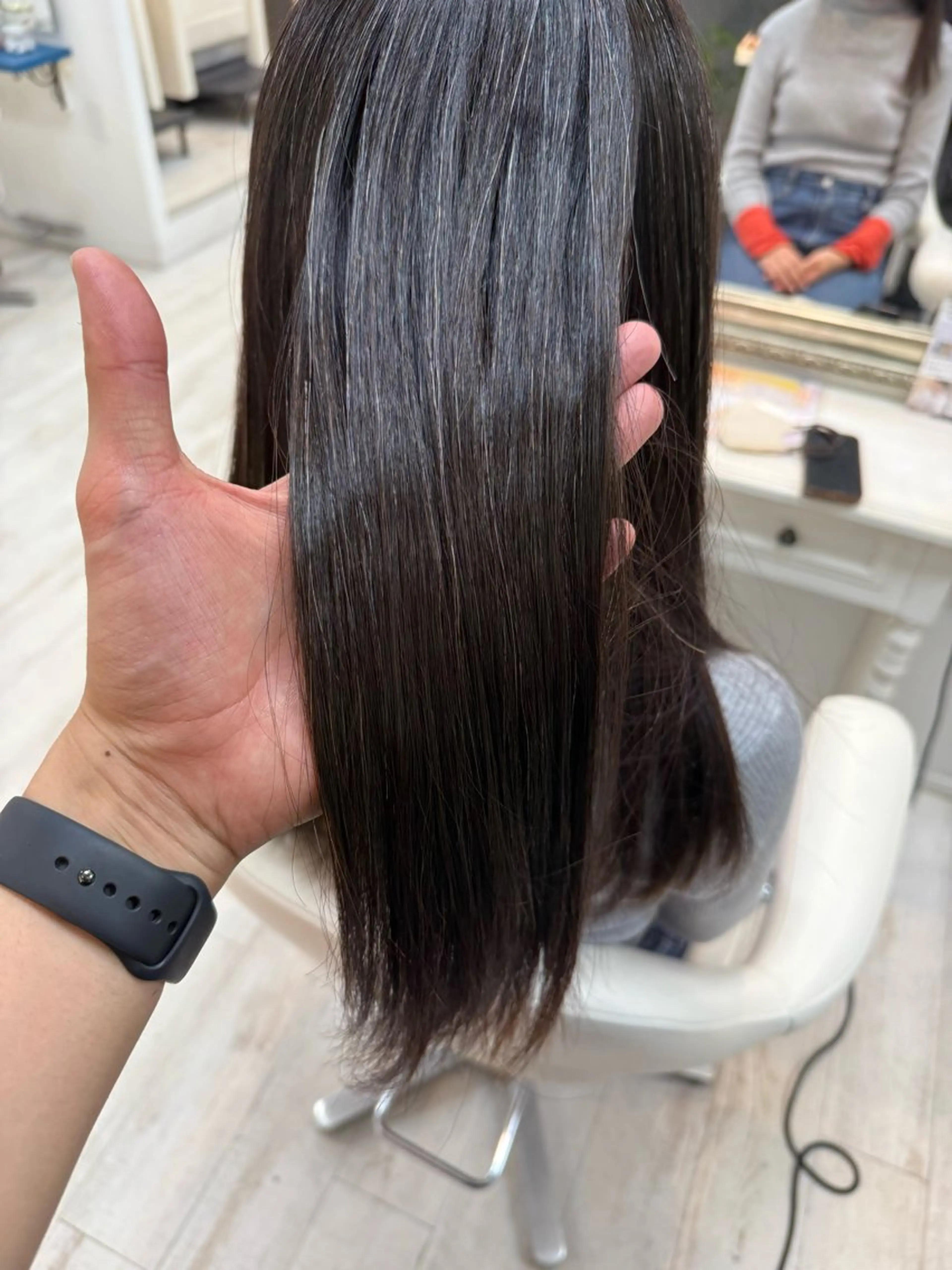 ロング 縮毛矯正 カット 縮毛矯正 トリートメント 新籾 尚哉のヘアスタイル