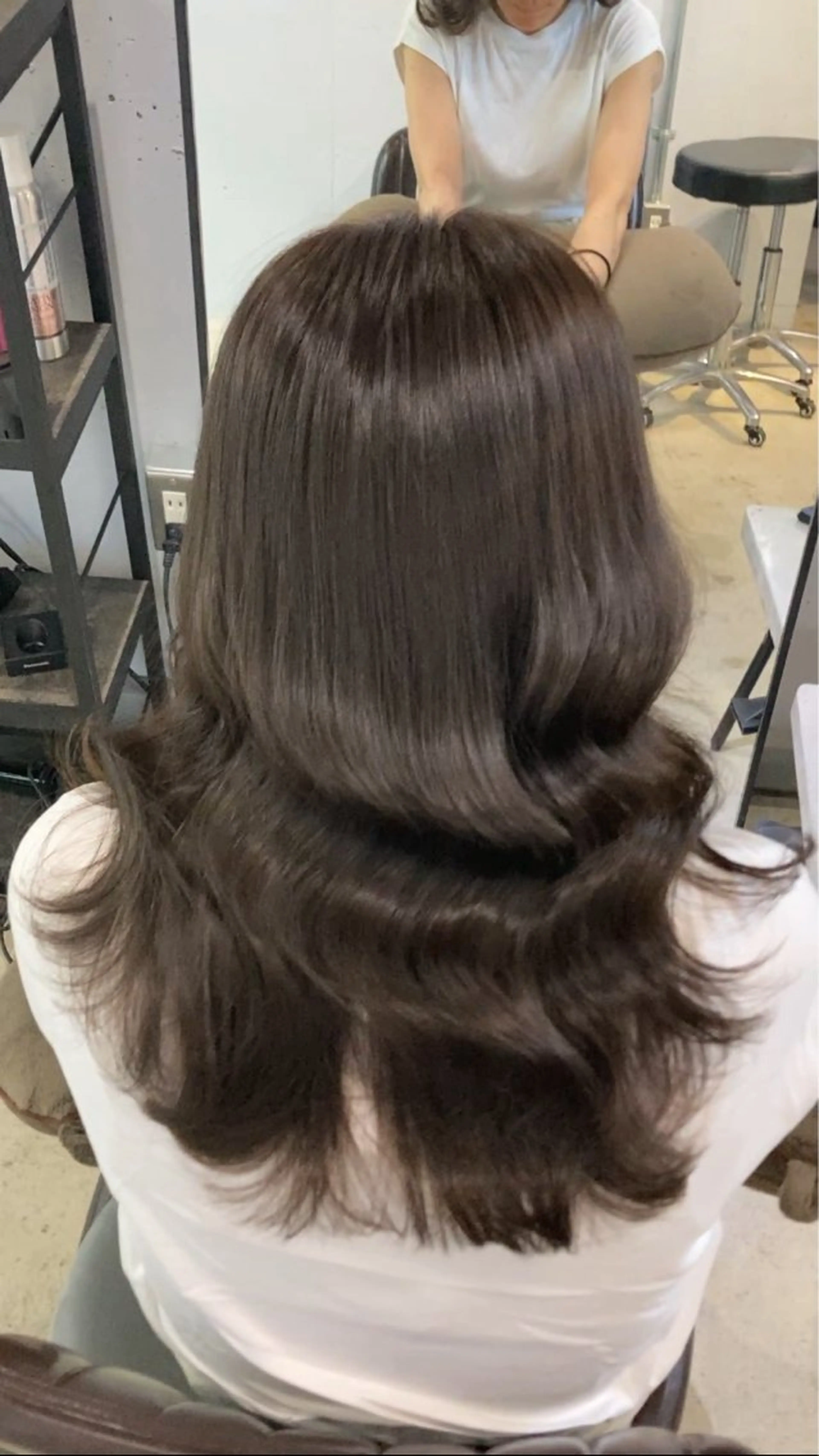 ミディアム カット ヘアカラー トリートメント 新井 広樹のヘアスタイル