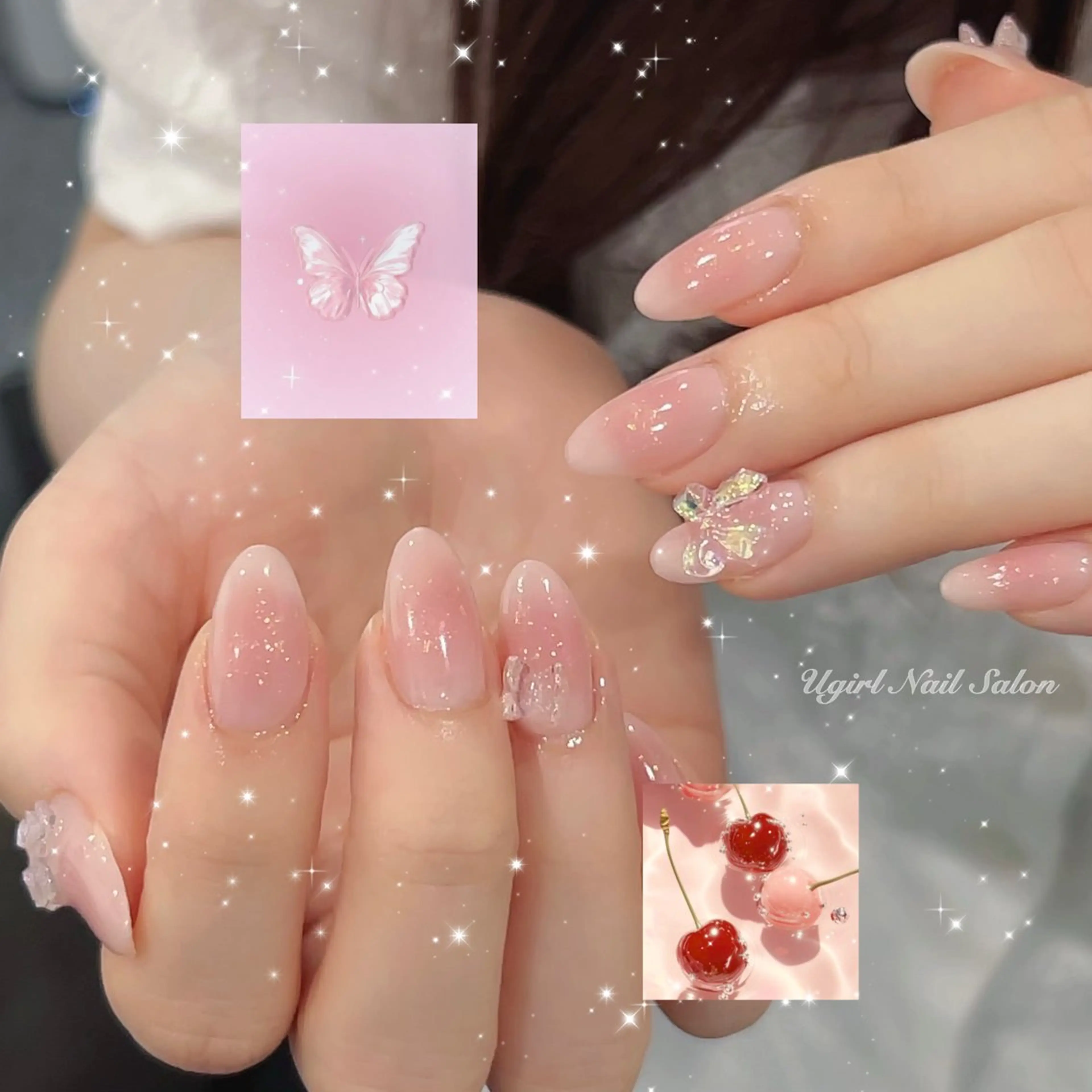 ネイル ハンドネイル 🪄mimi🎀 Midori🪽のネイルデザイン