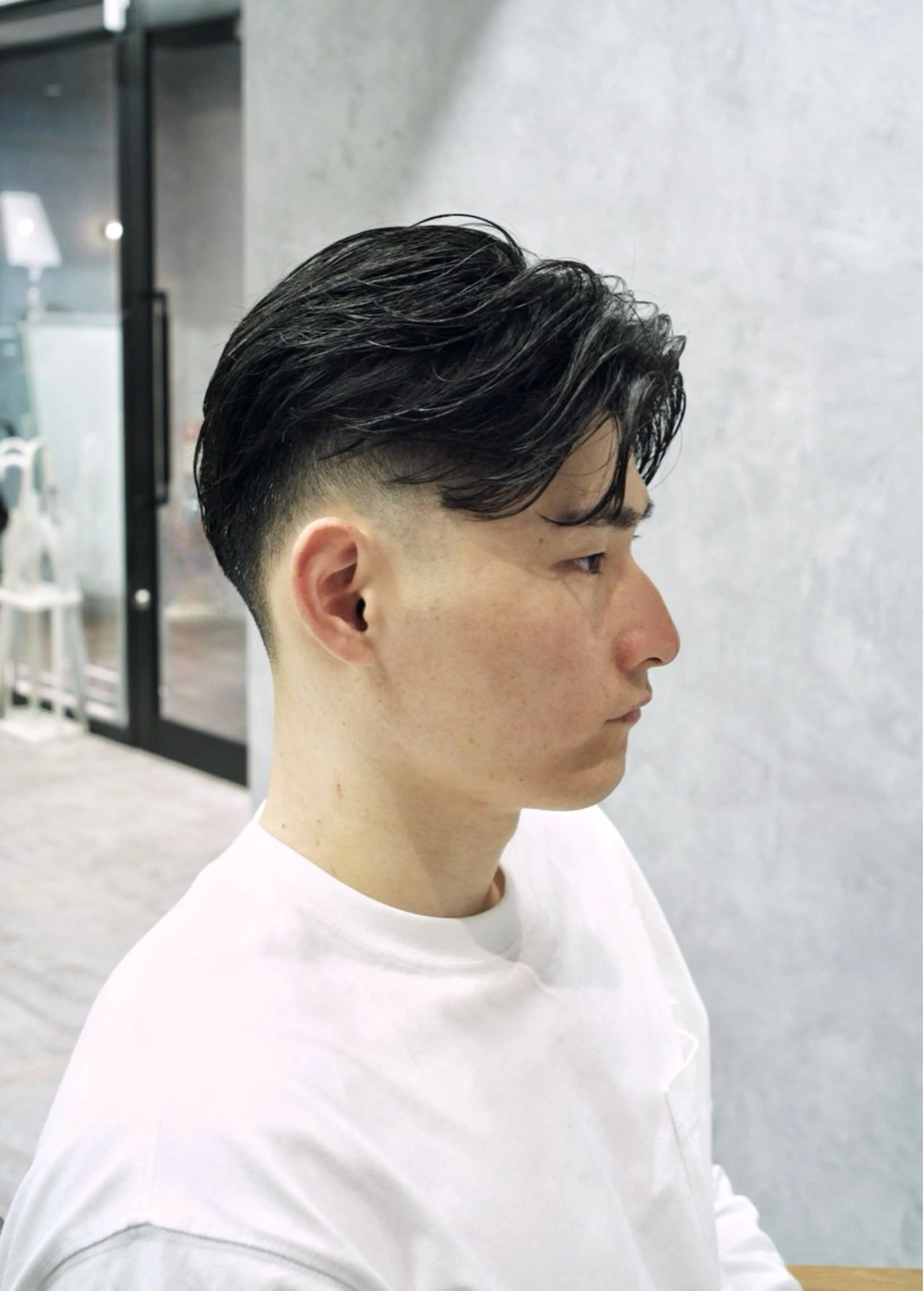 ショート パーマ メンズ メンズパーマ カット GAKU /フェード /メンズ/難波のヘアスタイル