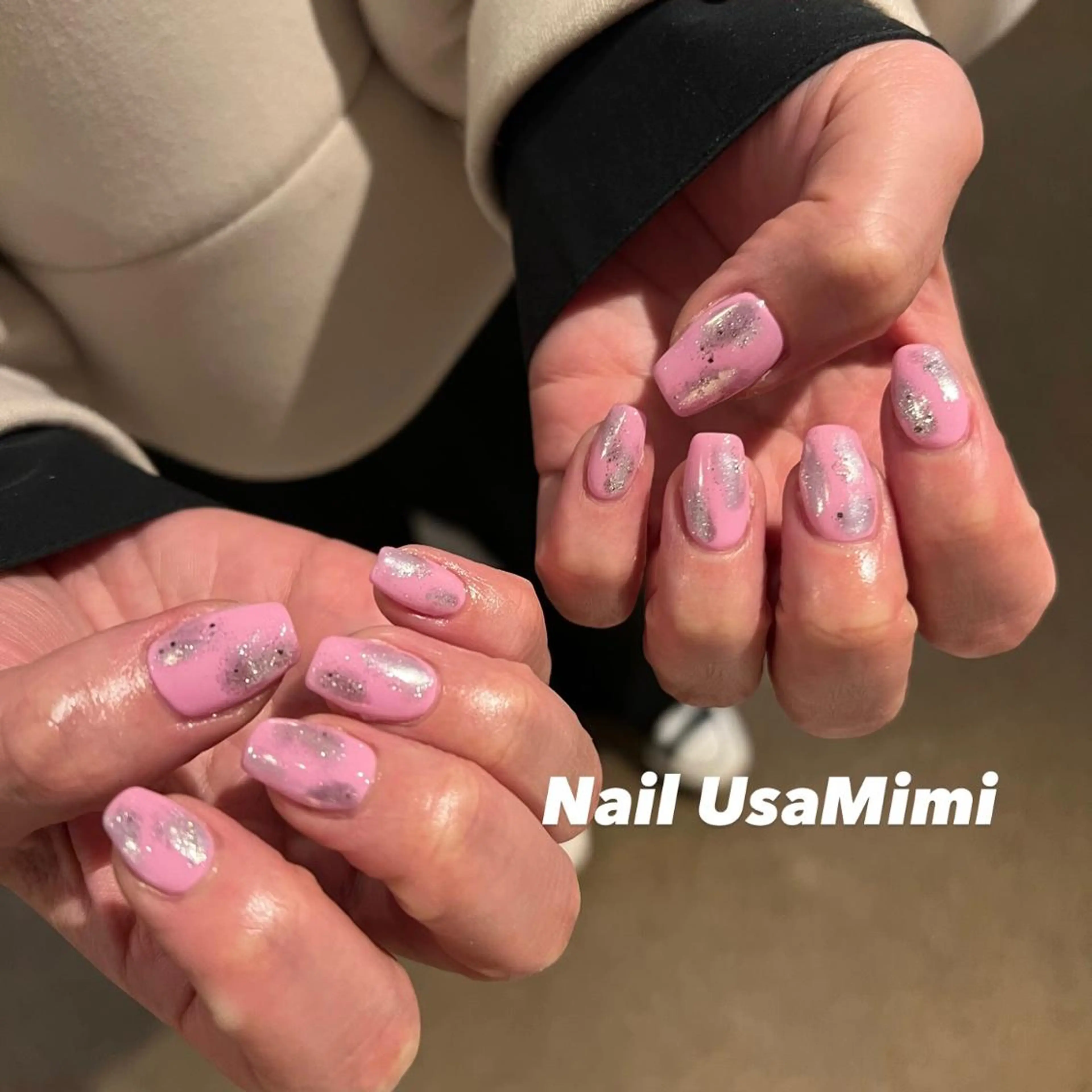 ネイル フットネイル ジェルネイル マグネットネイル 持ち込み ニュアンスネイル 本町ネイルNail UsaMimiのネイルデザイン