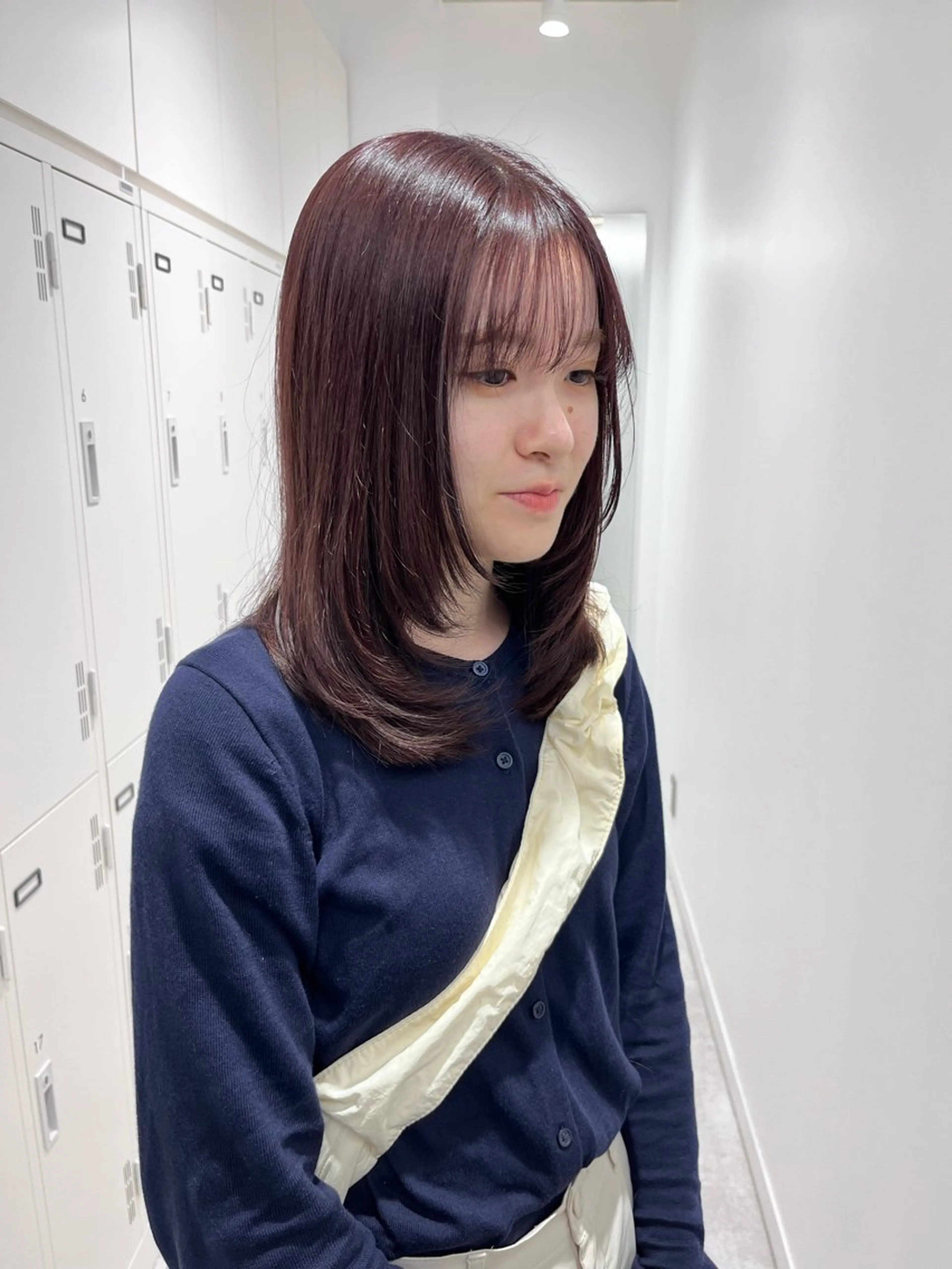 ミディアム カラー カット ヘアカラー トリートメント レイヤーカット×艶髪 /Ayanaのヘアスタイル