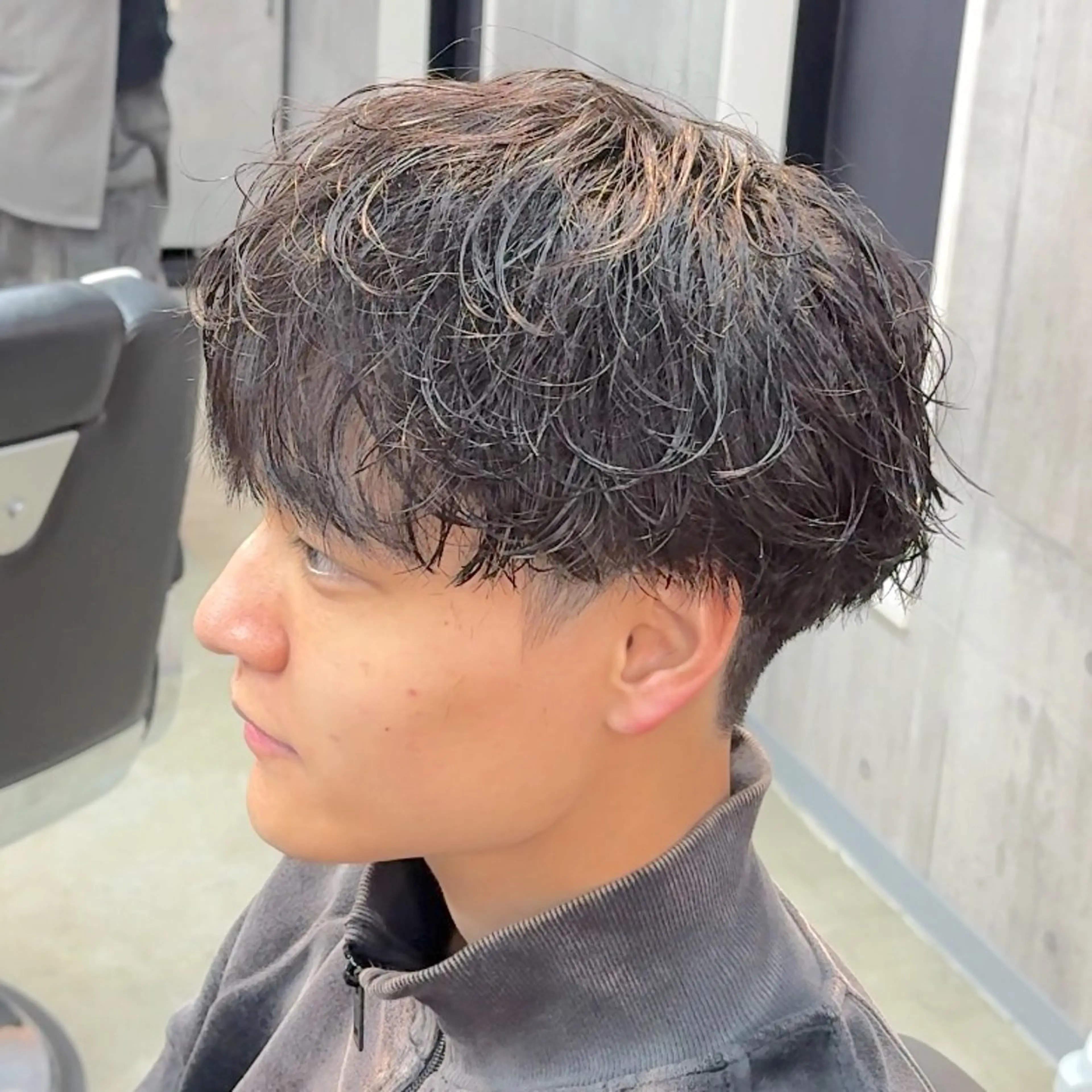 ショート パーマ ヘアアレンジ メンズ MENIN メンズ サロン　望月　涼太のヘアスタイル