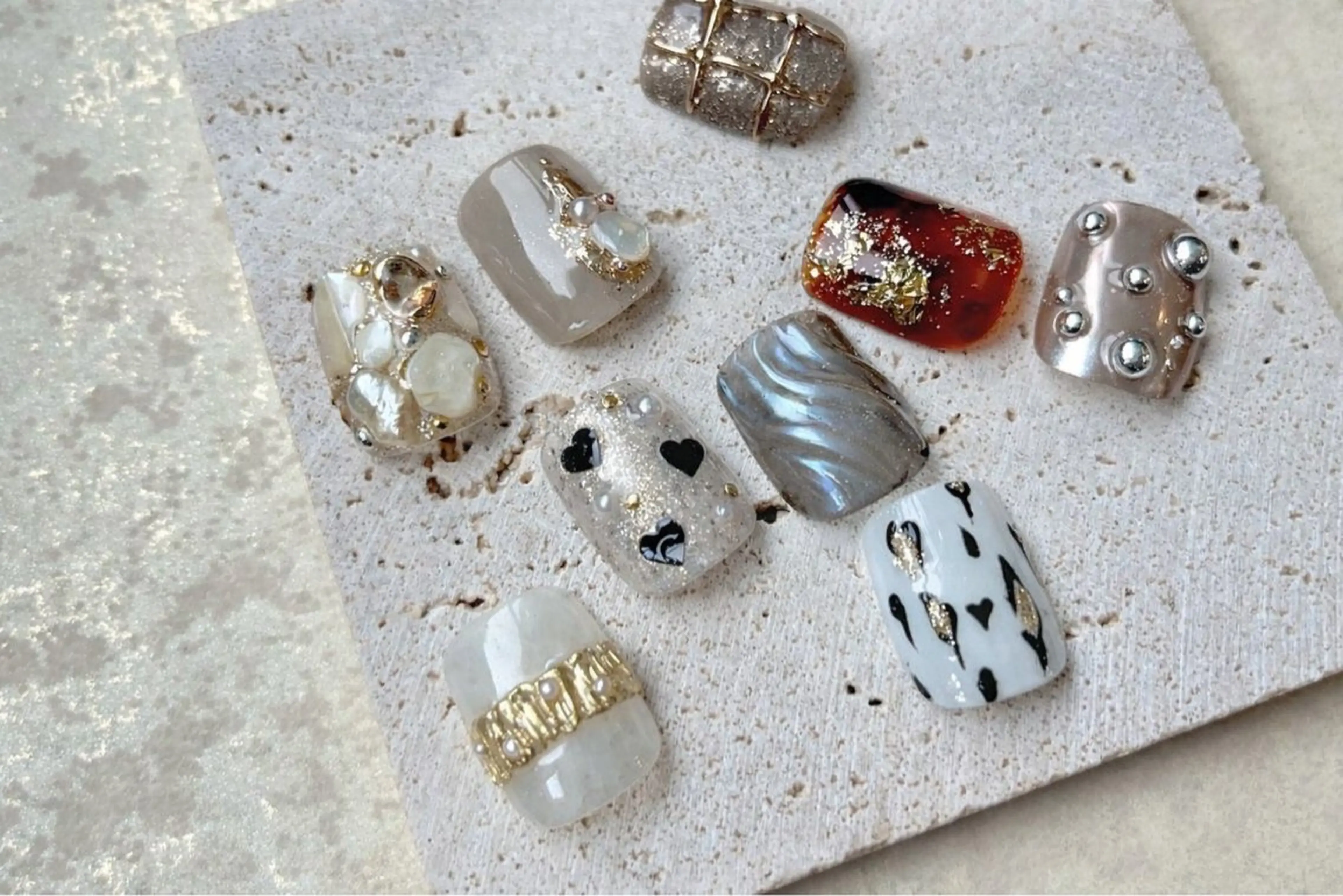 フット🦶親指アートコース　オフあり🎨 （フラッシュorマグネット変更🉑➕300円🫧）の写真