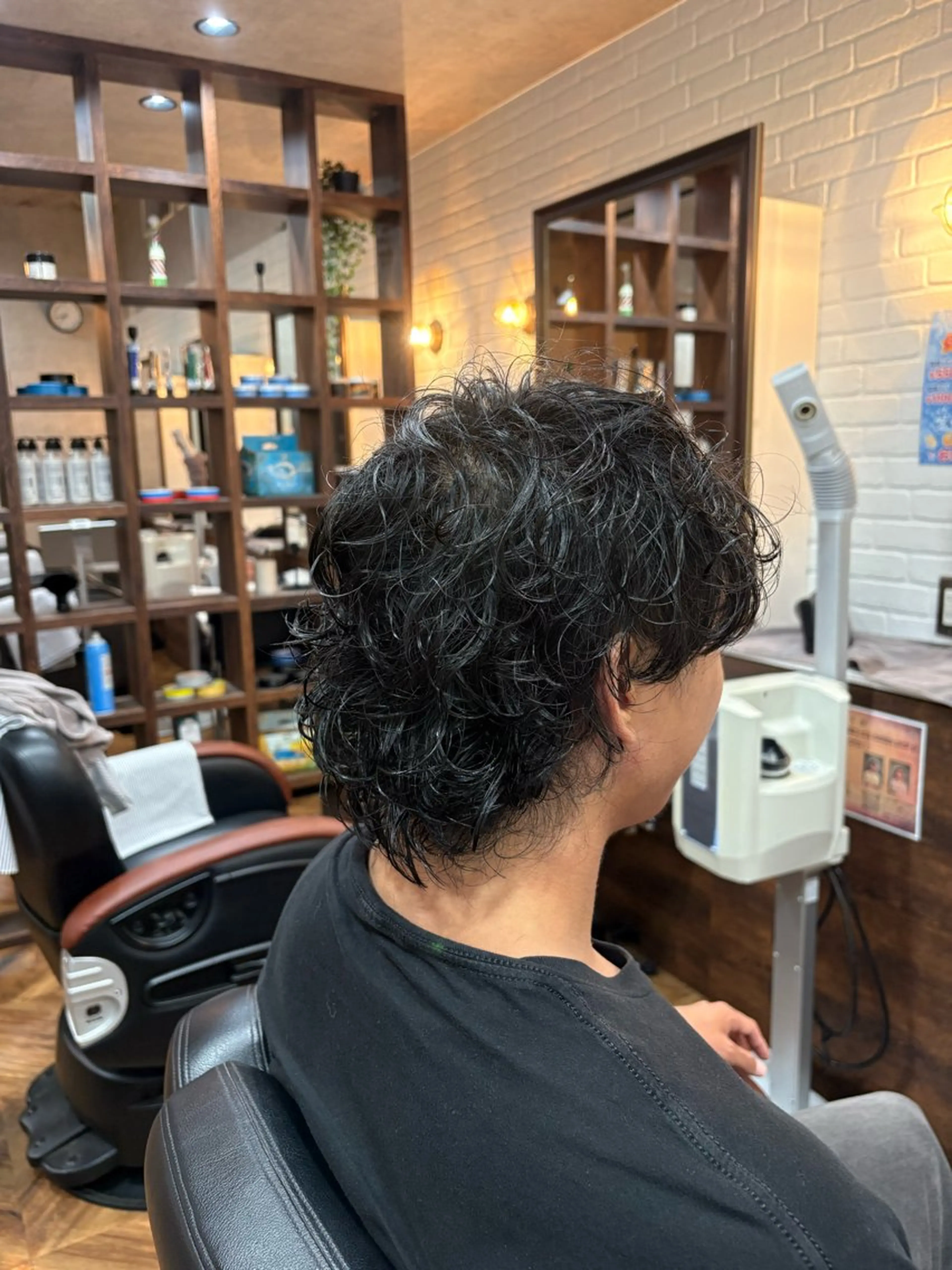 セミロング メンズ 那須 正昭のヘアスタイル