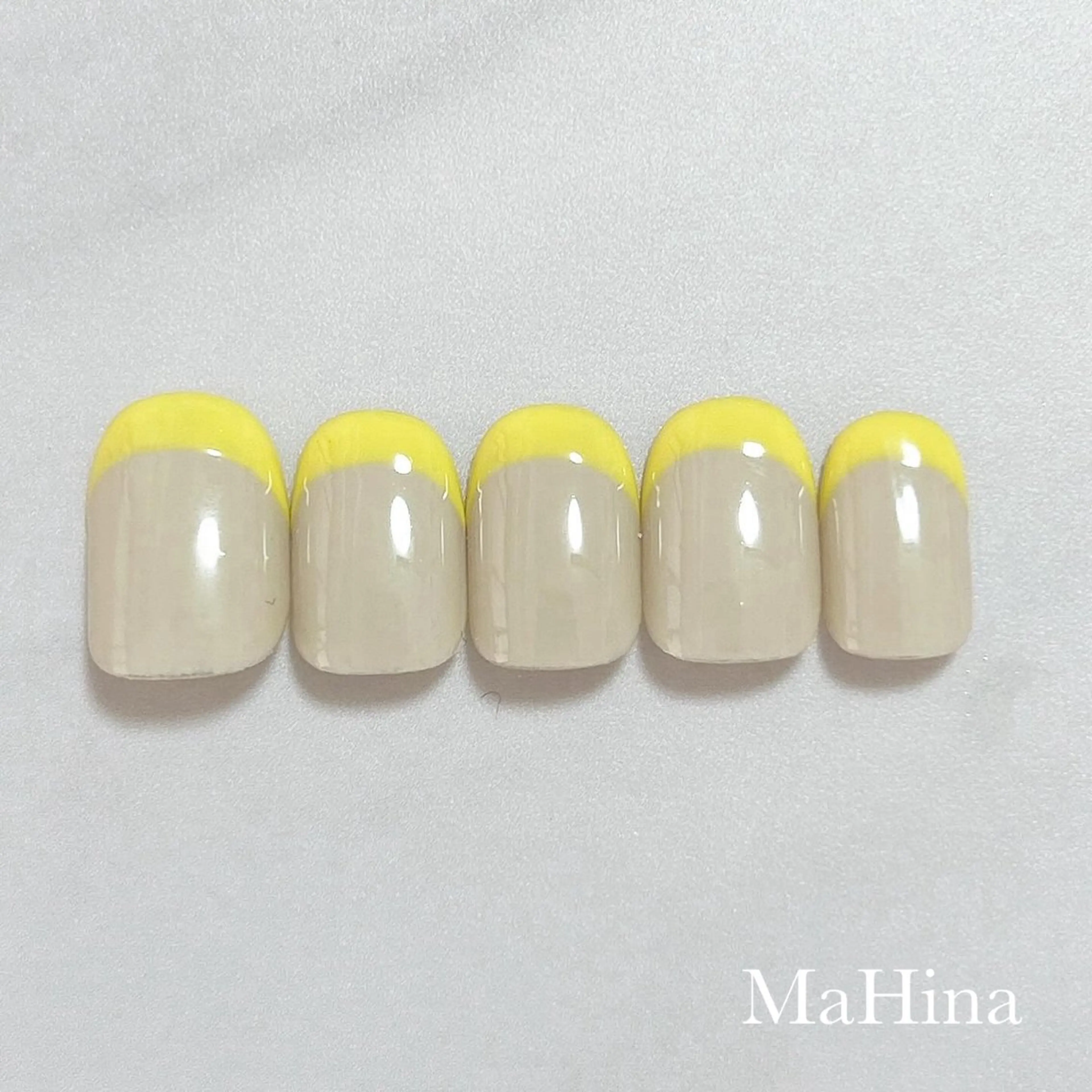 ネイル フレンチネイル ハンドネイル MaHina🌙 salonのネイルデザイン
