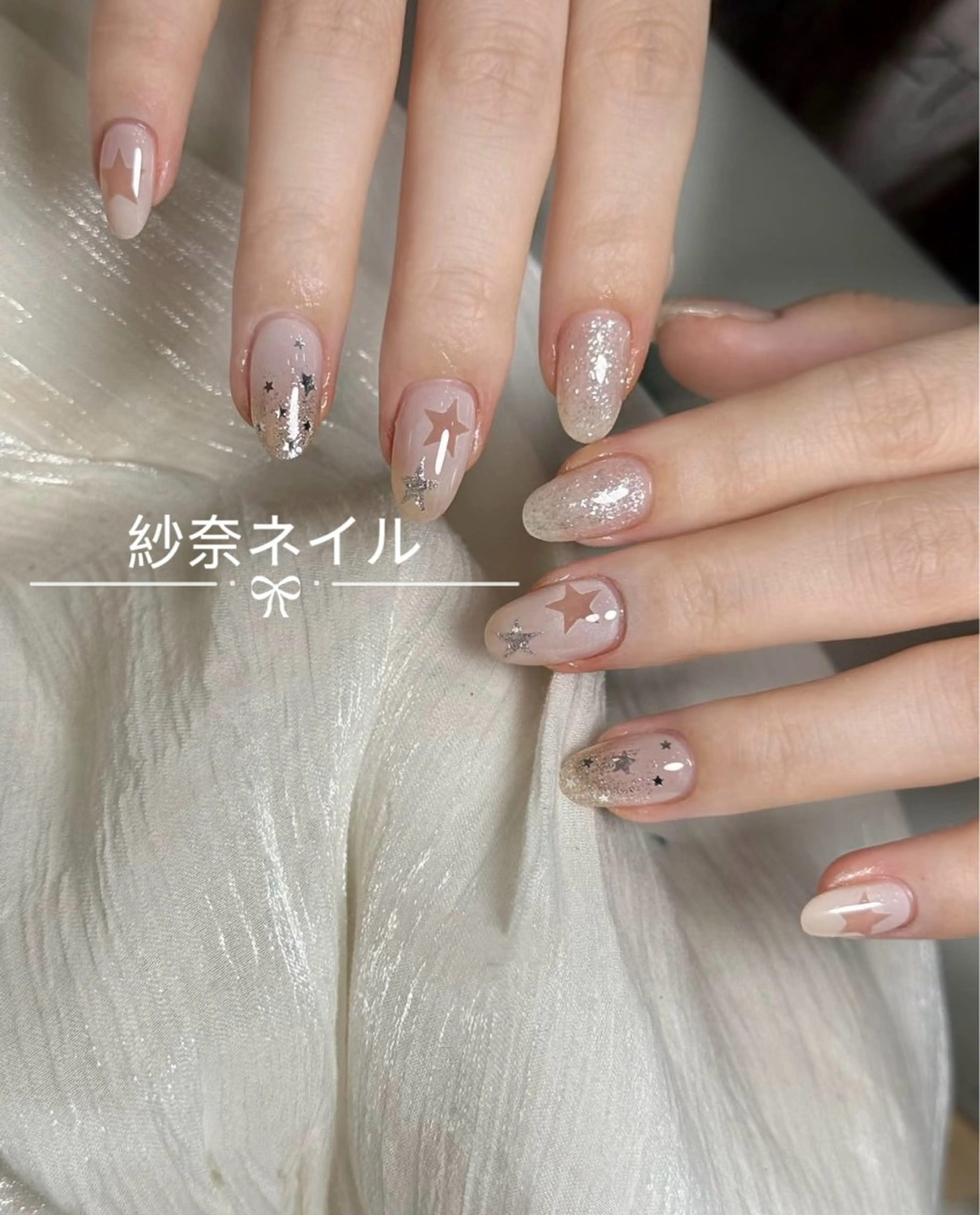 ネイル ハンドネイル 纱 奈のネイルデザイン