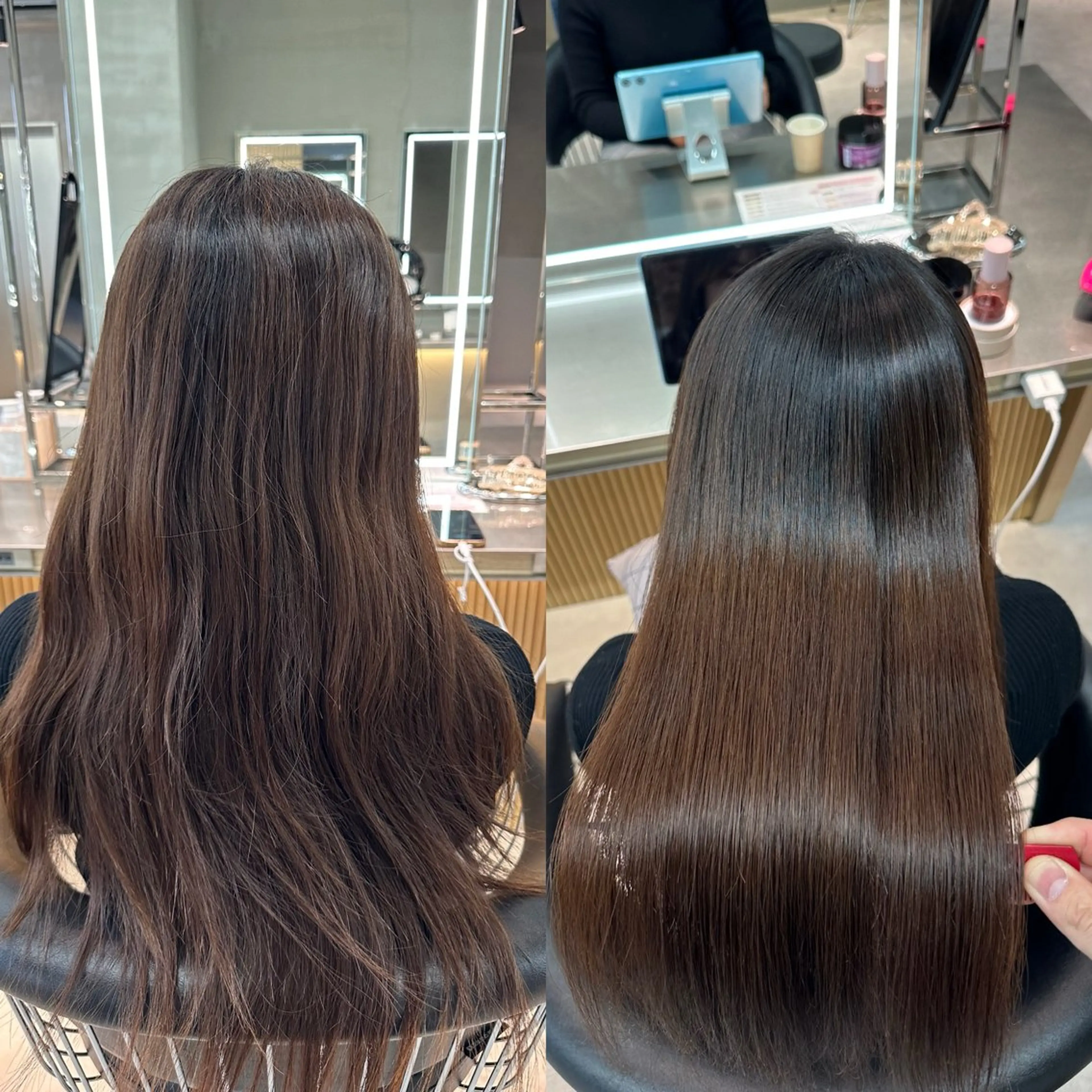 ロング カット 縮毛矯正 トリートメント ✨髪質改善特化✨副 店長椎葉信乃介のヘアスタイル