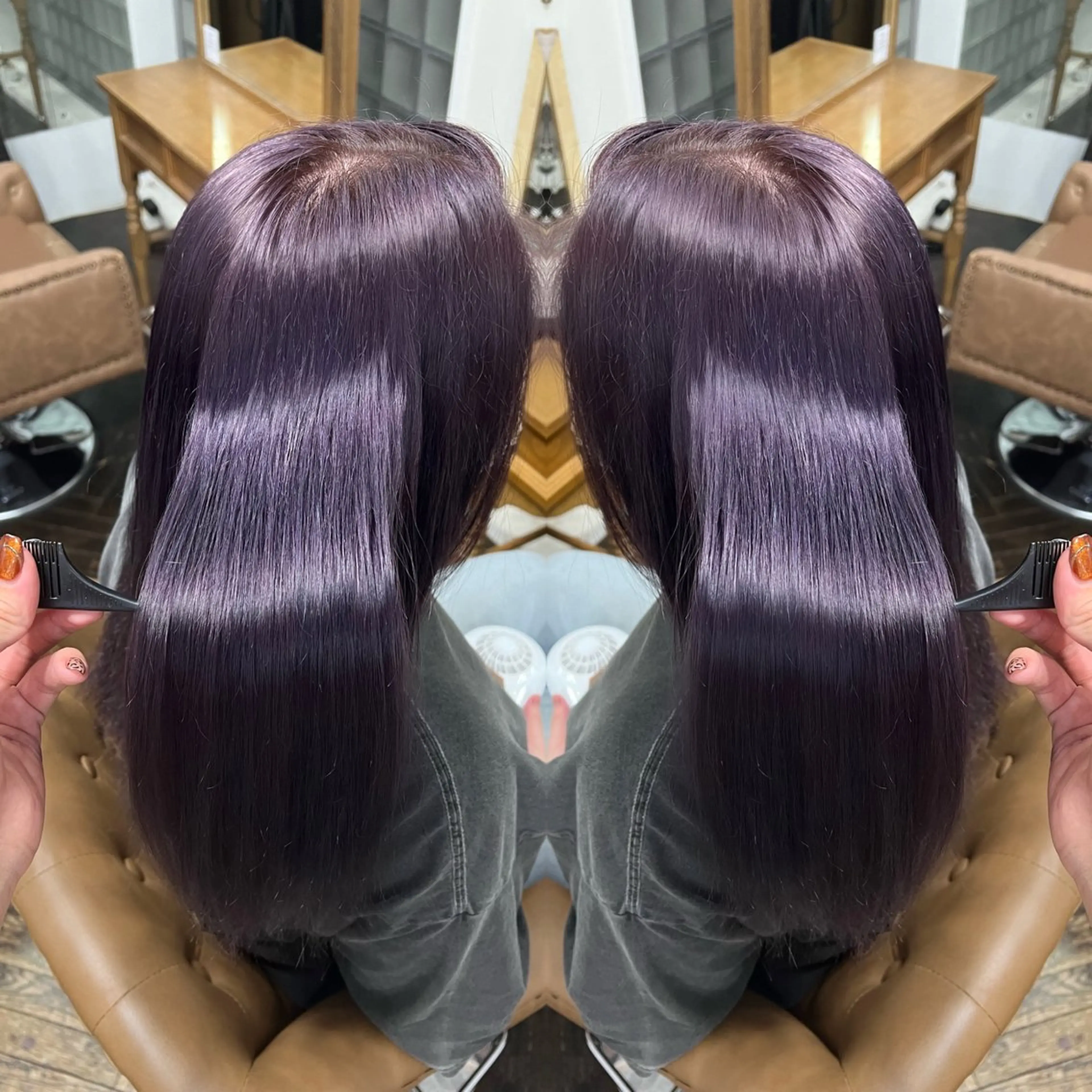 ロング カラー ハイライト/レイヤー /ハイトーン/AOIのヘアスタイル