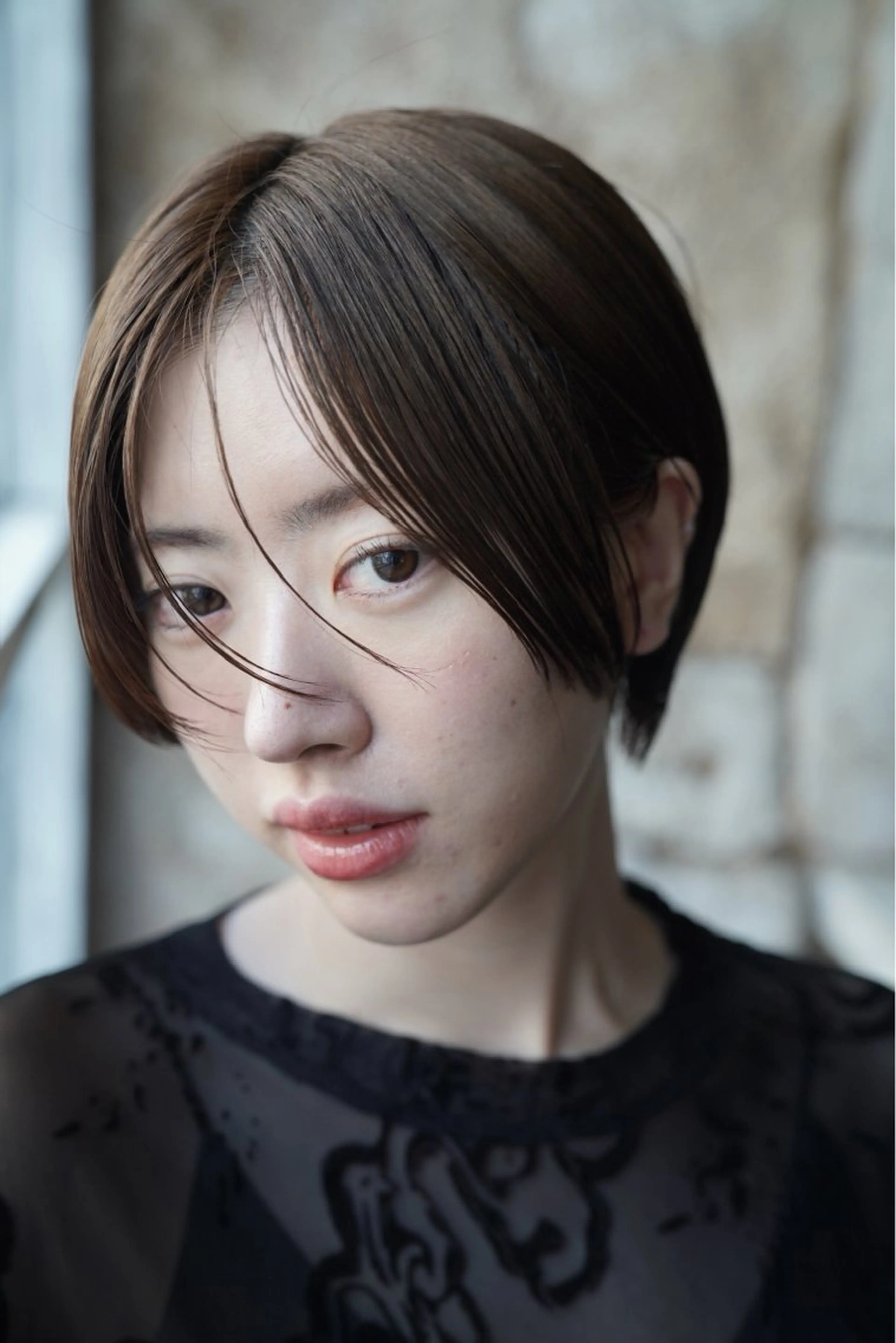 ショート ショートヘア ズミ/垢抜けレイヤー 🦖透明感カラーのヘアスタイル