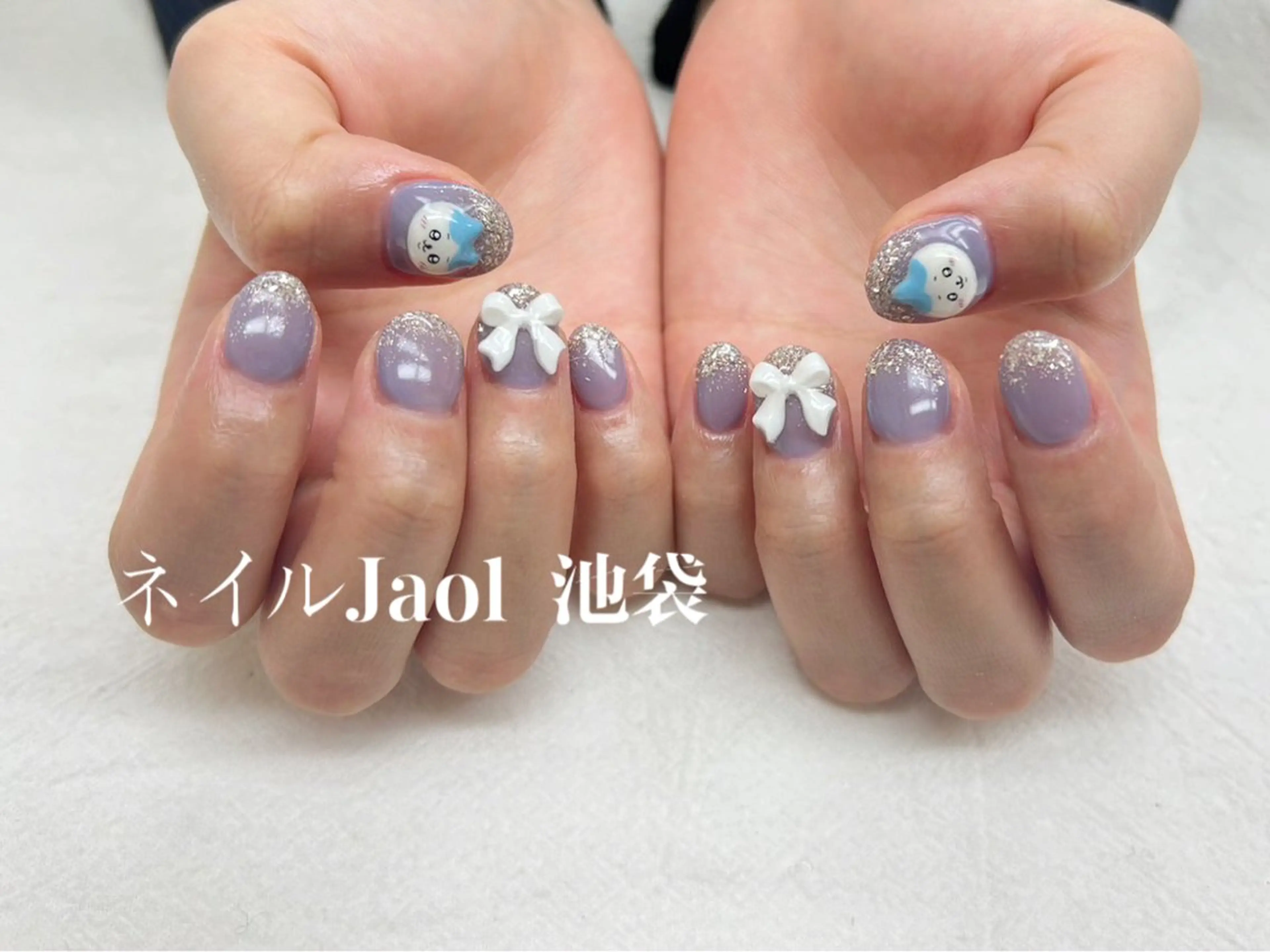 ショート ハンドネイル ネイルJaol 池袋のネイルデザイン