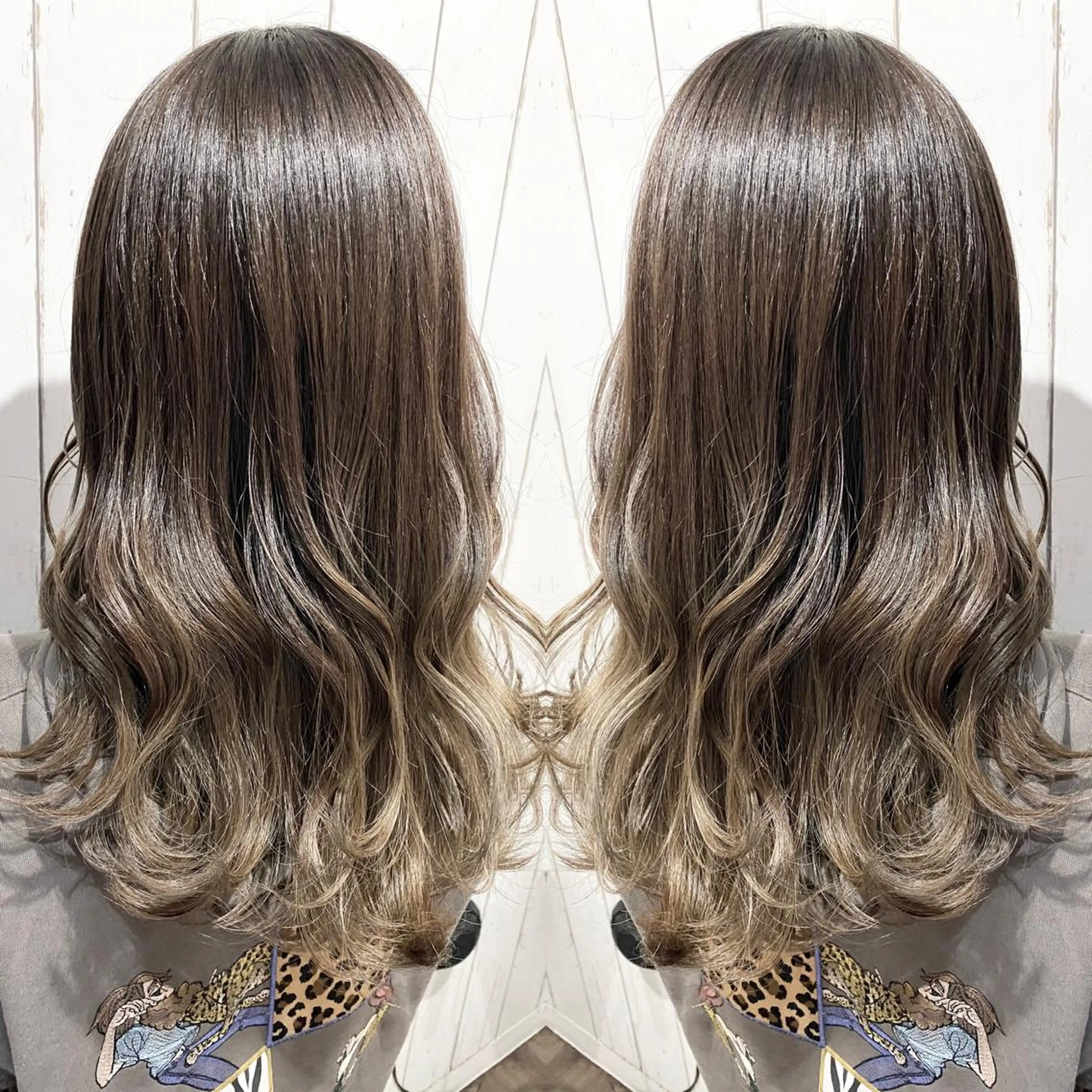 ロング カラー パーマ ヘアアレンジ アッシュ バレイヤージュ ベージュカラー ブリーチ 透明感カラー カット ヘアカラー トリートメント 👑指名率No.1 👑坂口飛翔のヘアスタイル