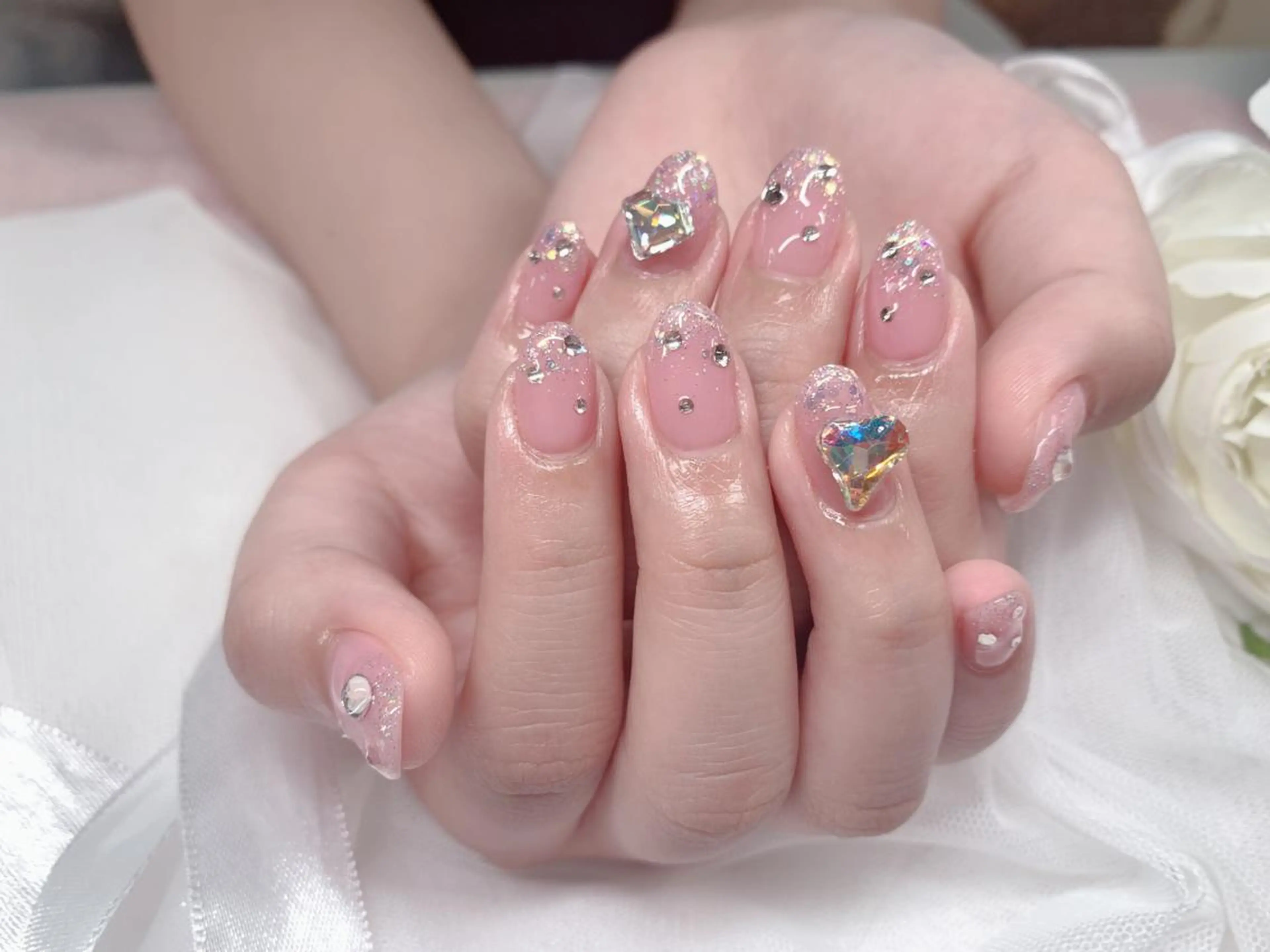 【Hand】 ✨超キラキラでお好きなダイャをお選びいただけます、人気デザインです。の写真