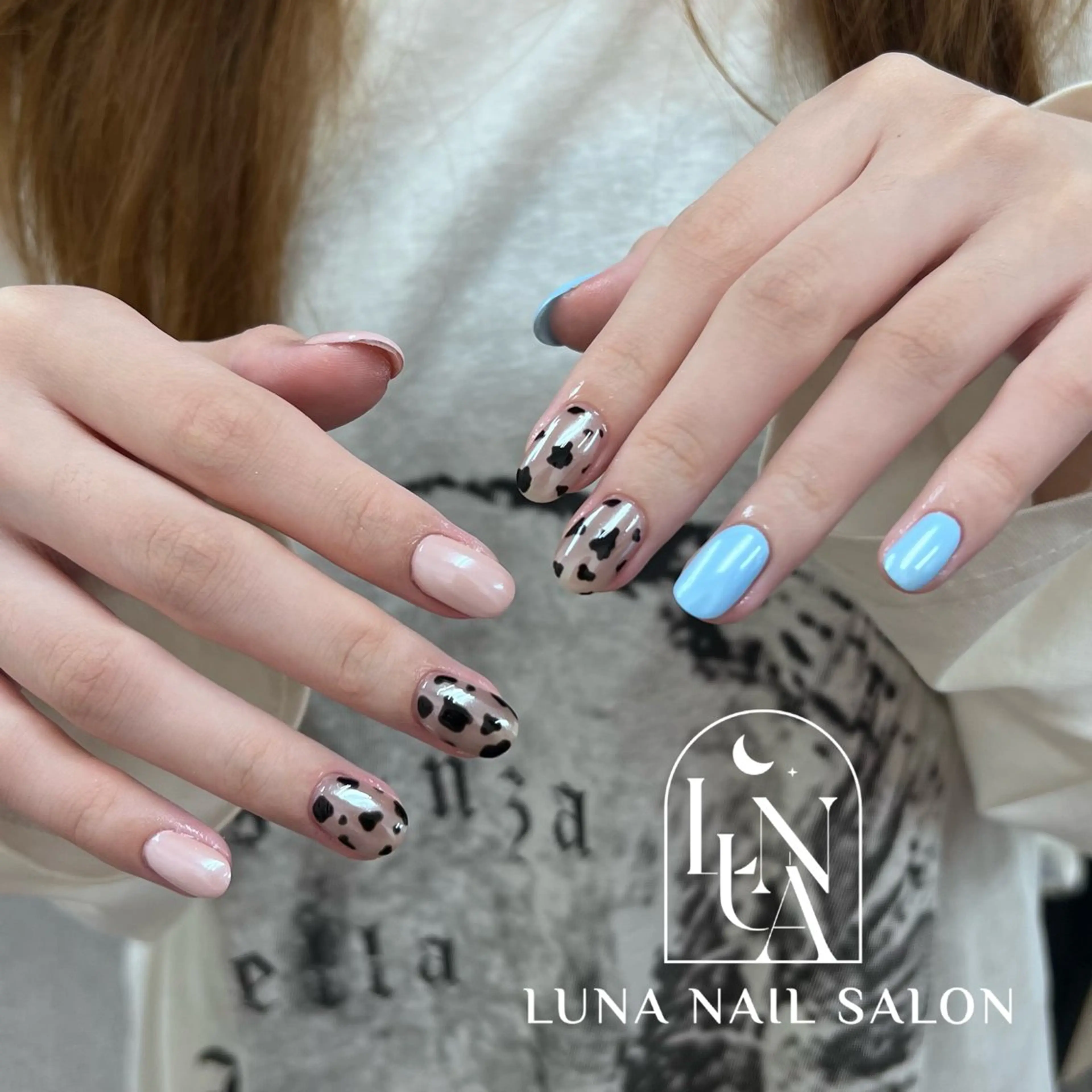 ネイル アートネイル フレンチネイル ジェルネイル ガラスフレンチ 韓国ネイル Kozeni NAIL SALONのネイルデザイン