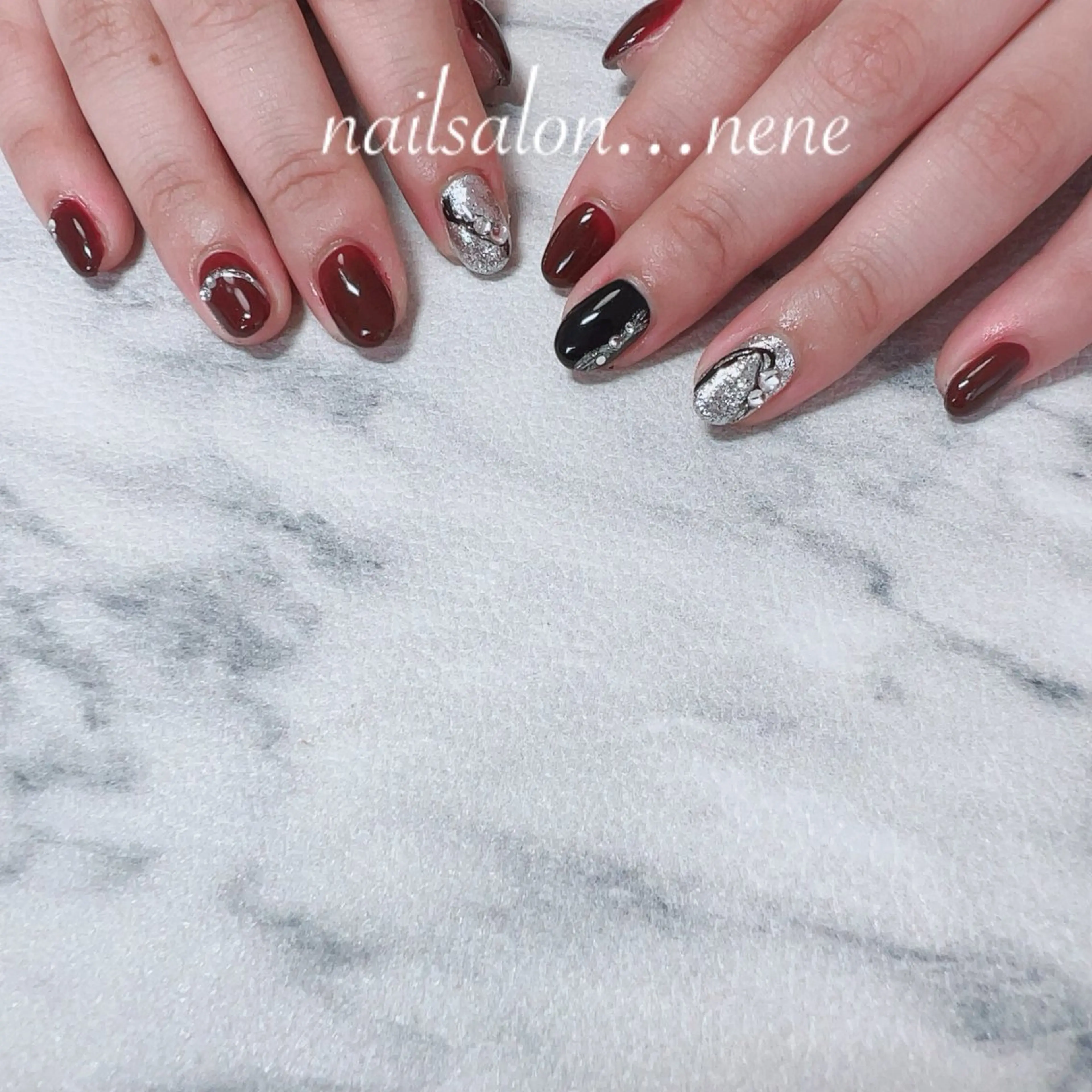 ネイル ボルドー nailsalon ...neneのネイルデザイン