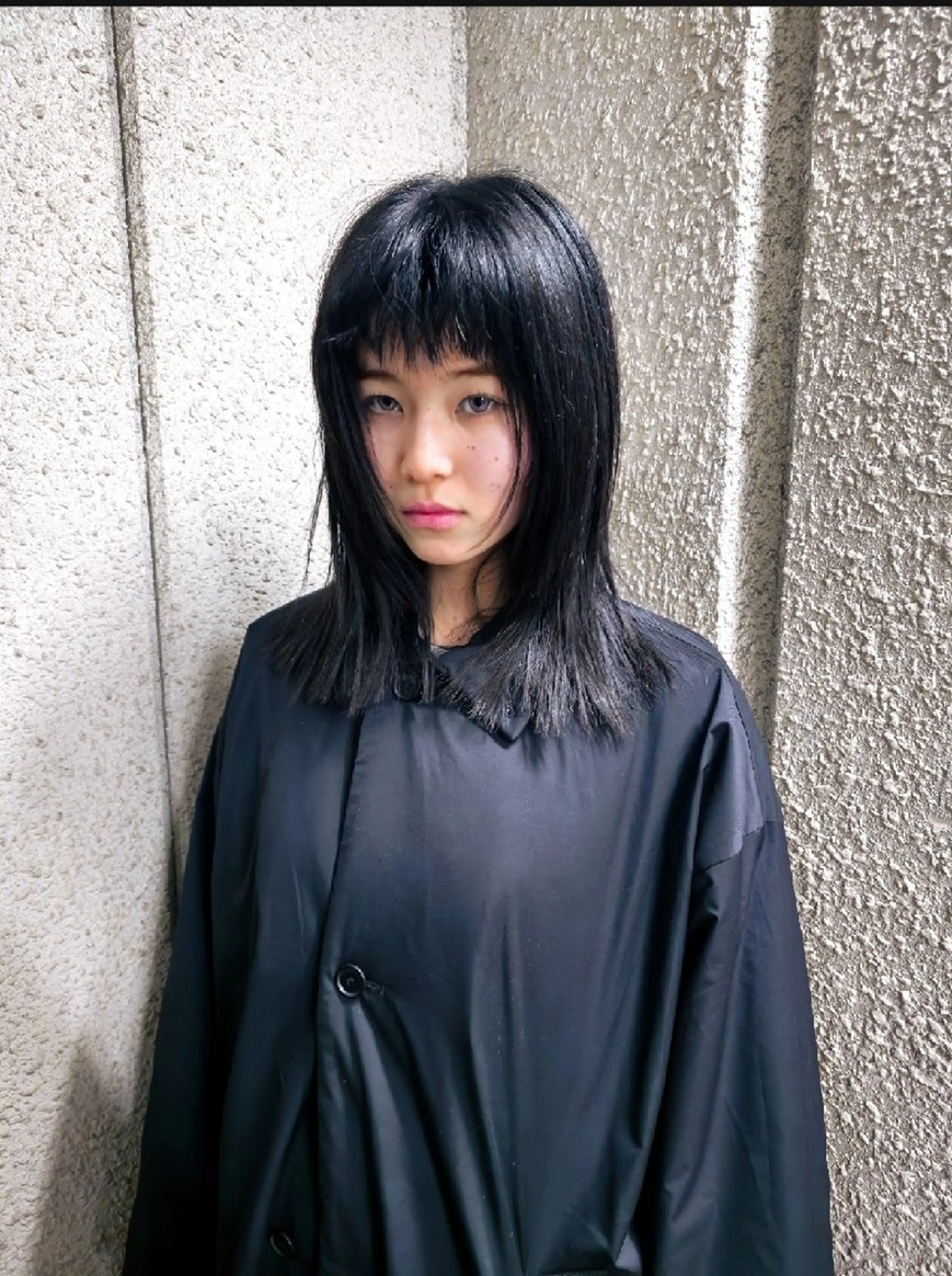 セミロング OMA　 カタギシのヘアスタイル