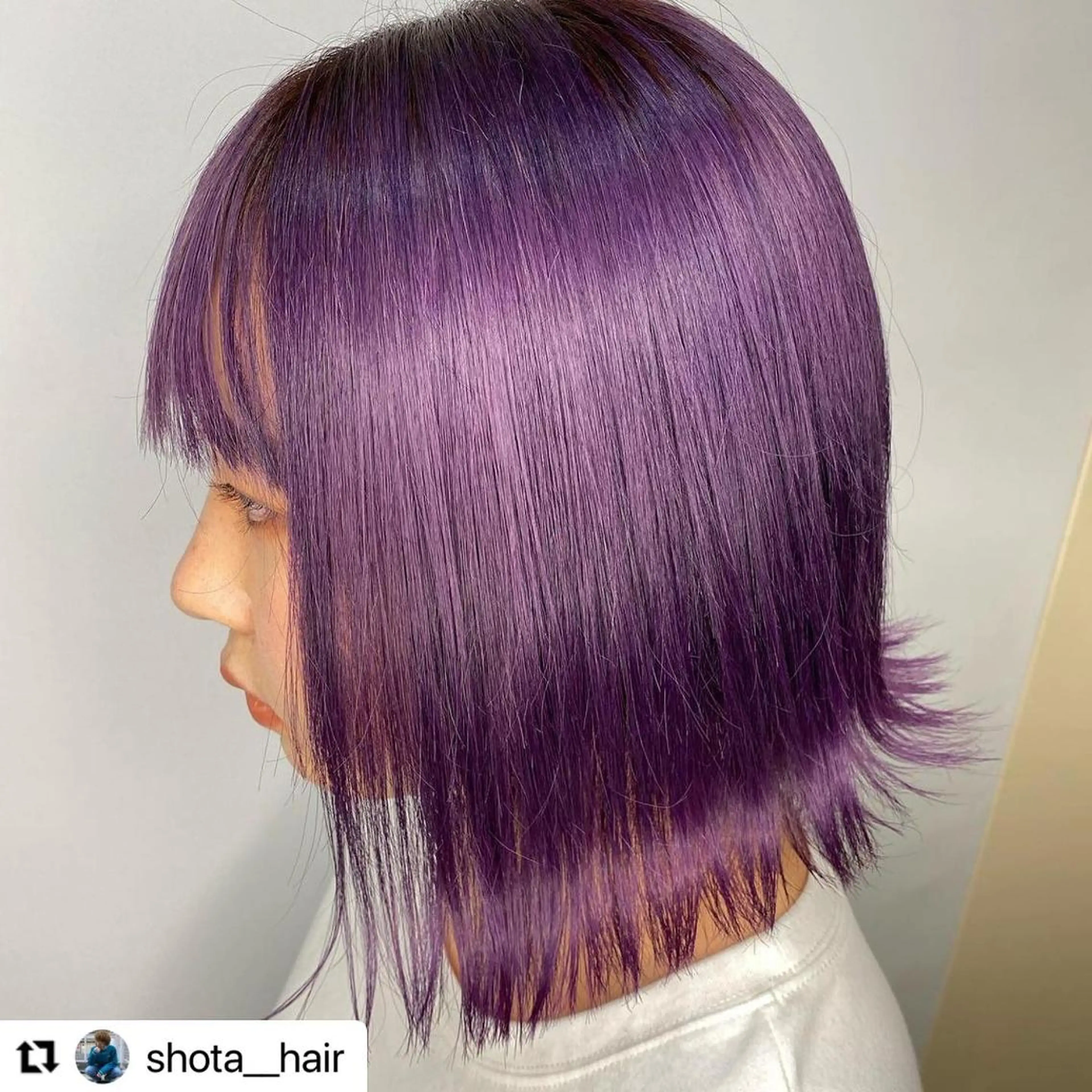 ミディアム カラー メンズ ピンクカラー パープルカラー 🩷Eny terrace🩷のヘアスタイル