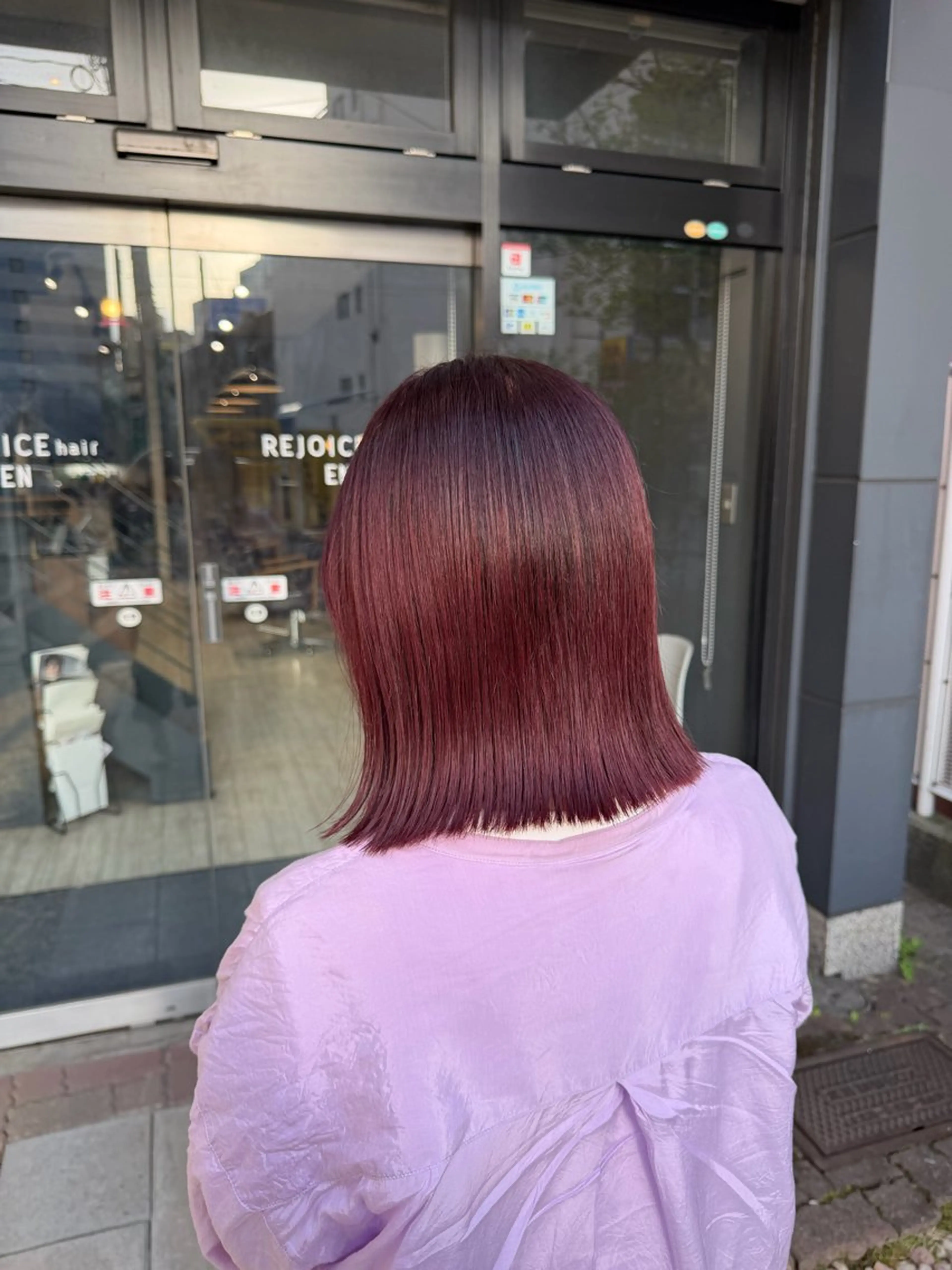 ミディアム ヘアカラー トリートメント ayumi / 郡山/暖色カラーのヘアスタイル