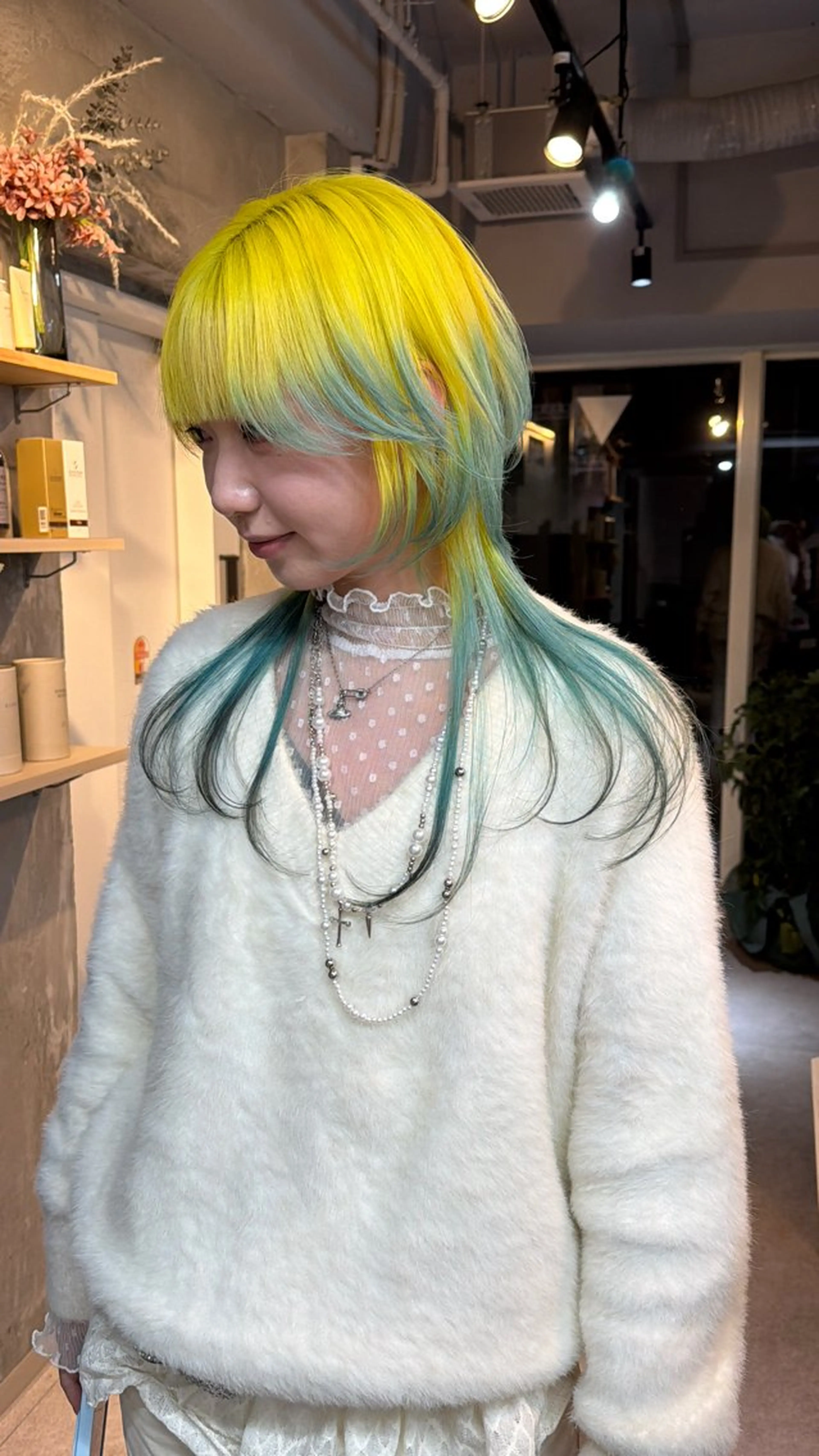 ロング カラー ヘアカラー AIRI/難波/ ハイトーン/髪質改善のヘアスタイル