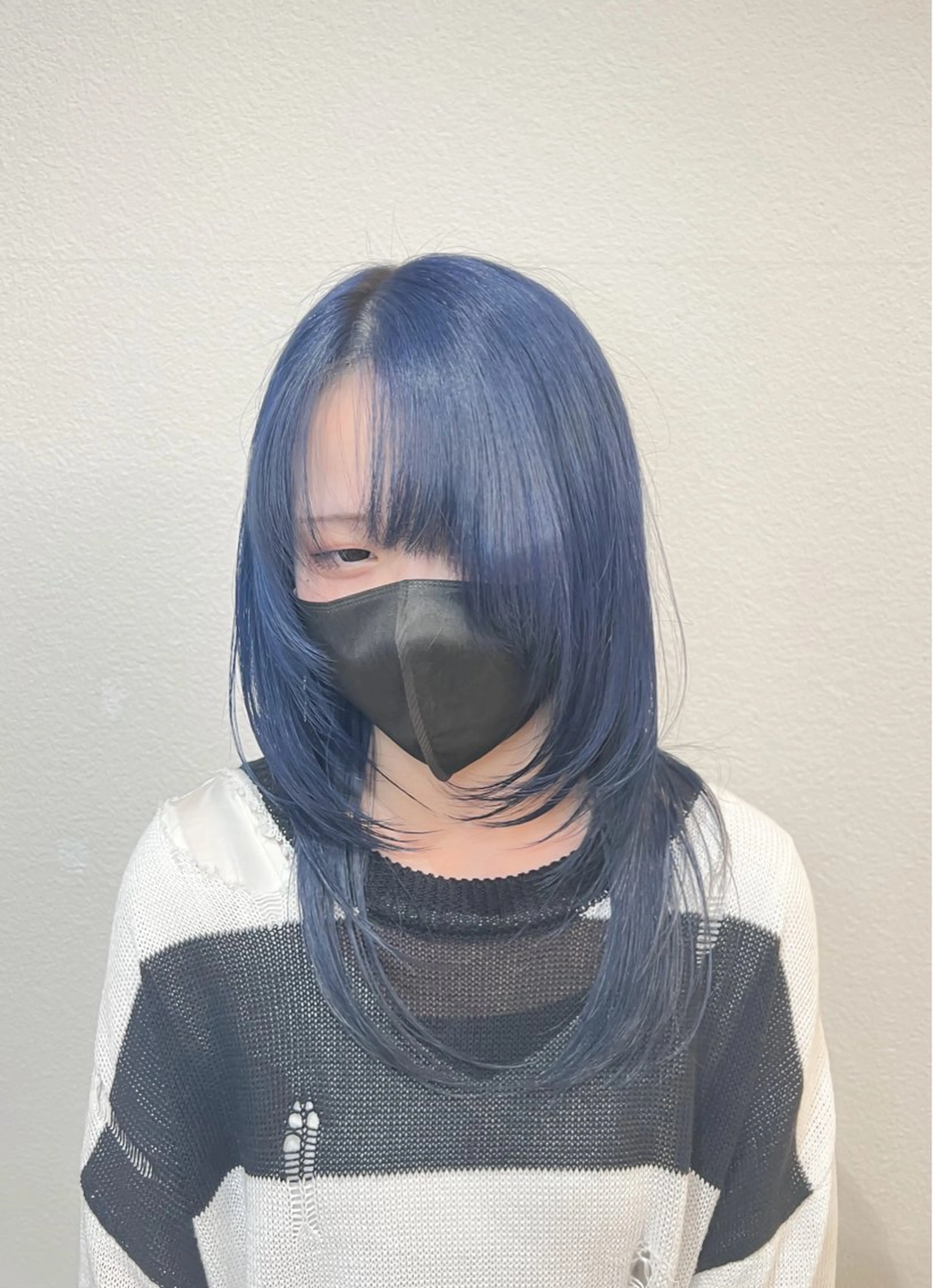 ロング カラー 和夢/メンズカット/ パーマ/ハイトーンのヘアスタイル