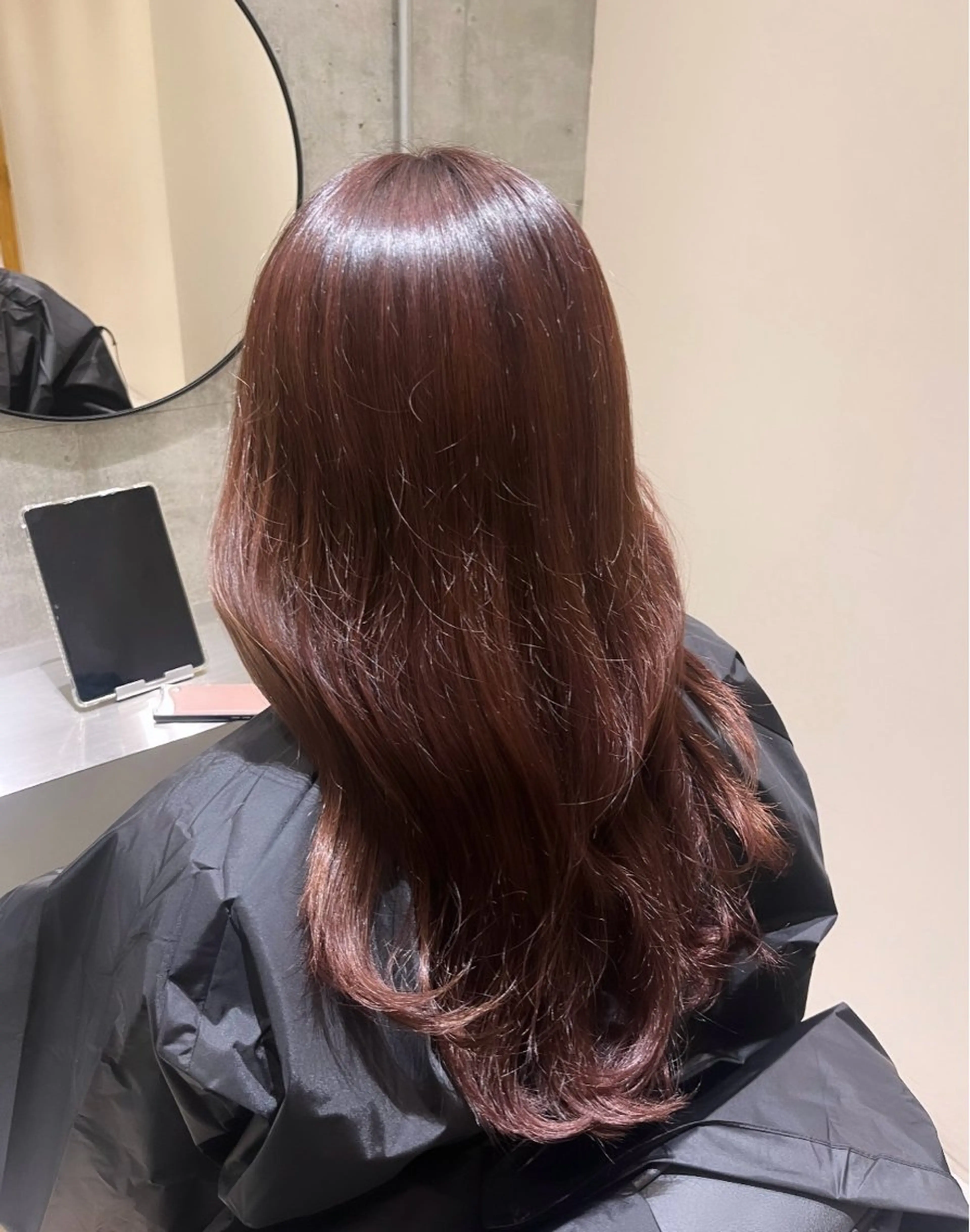 ロング ピンクラベンダー 顔周り/レイヤー カット🎀ヒラバルのヘアスタイル