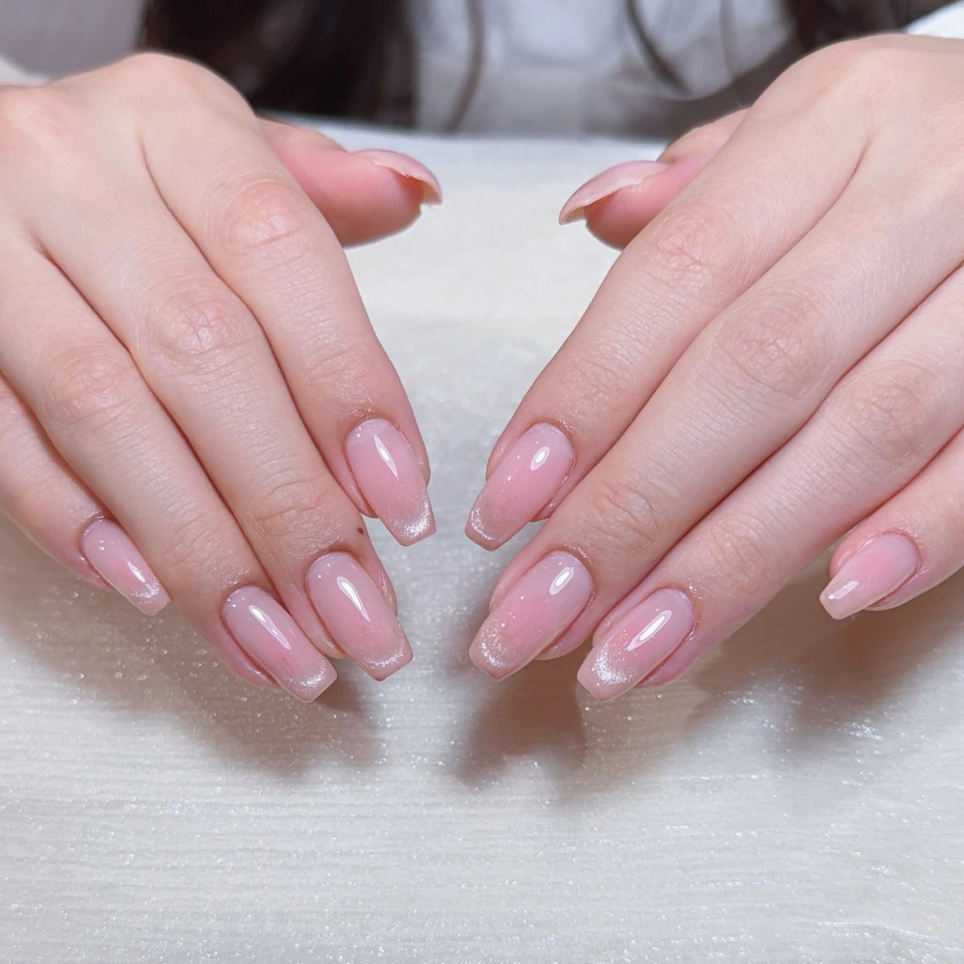 ⭐初回ソフトジェルオフ無料⭐ 🔆チーク➕マグネットフレンチ🏖️【ベース追加🉑】の写真