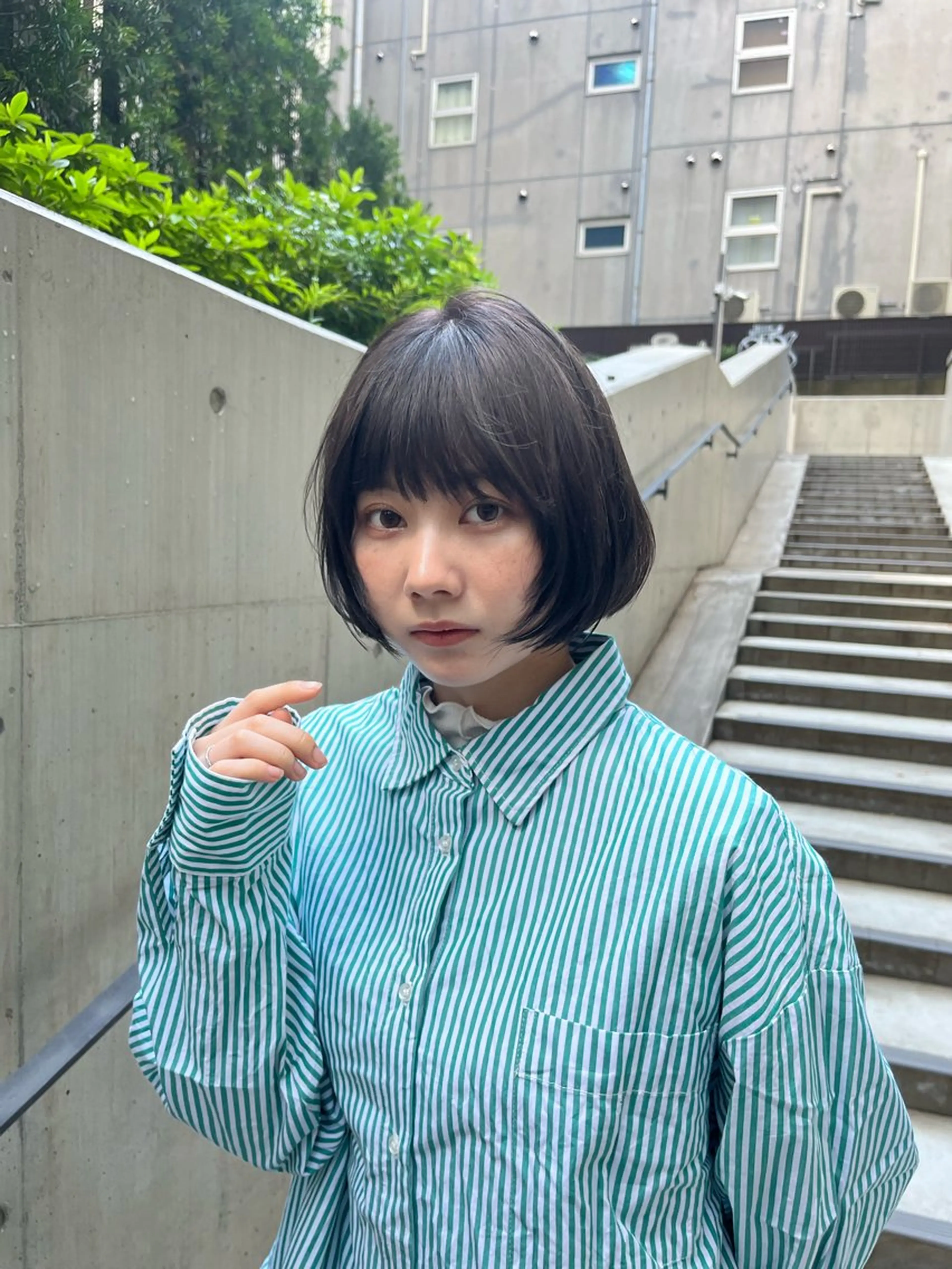 ミディアム 毛流れヘア×眉 ワックス/RIKUのヘアスタイル