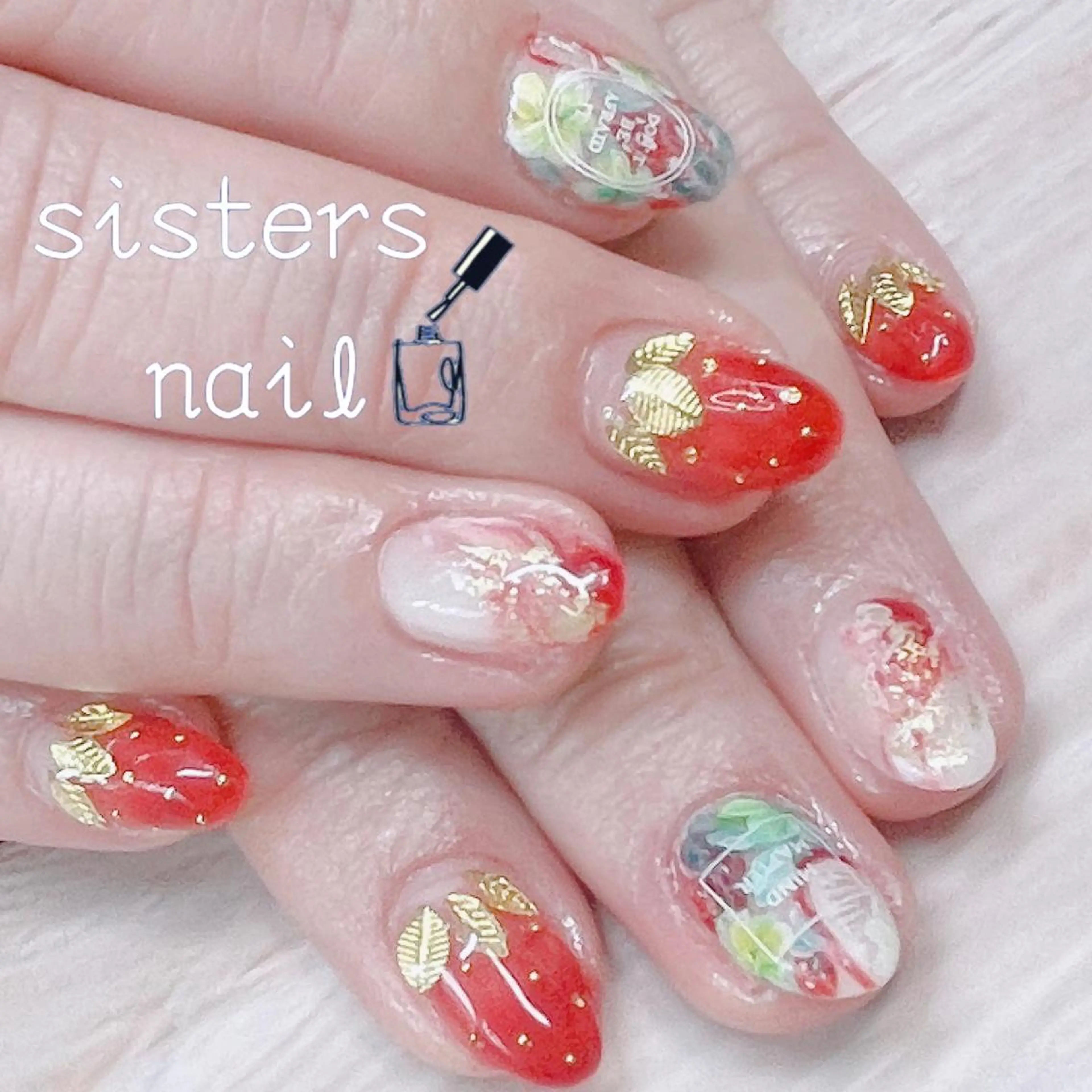 ネイル アートネイル 大理石ネイル(マーブル) ニュアンスネイル 春ネイル sisters nail.fのネイルデザイン