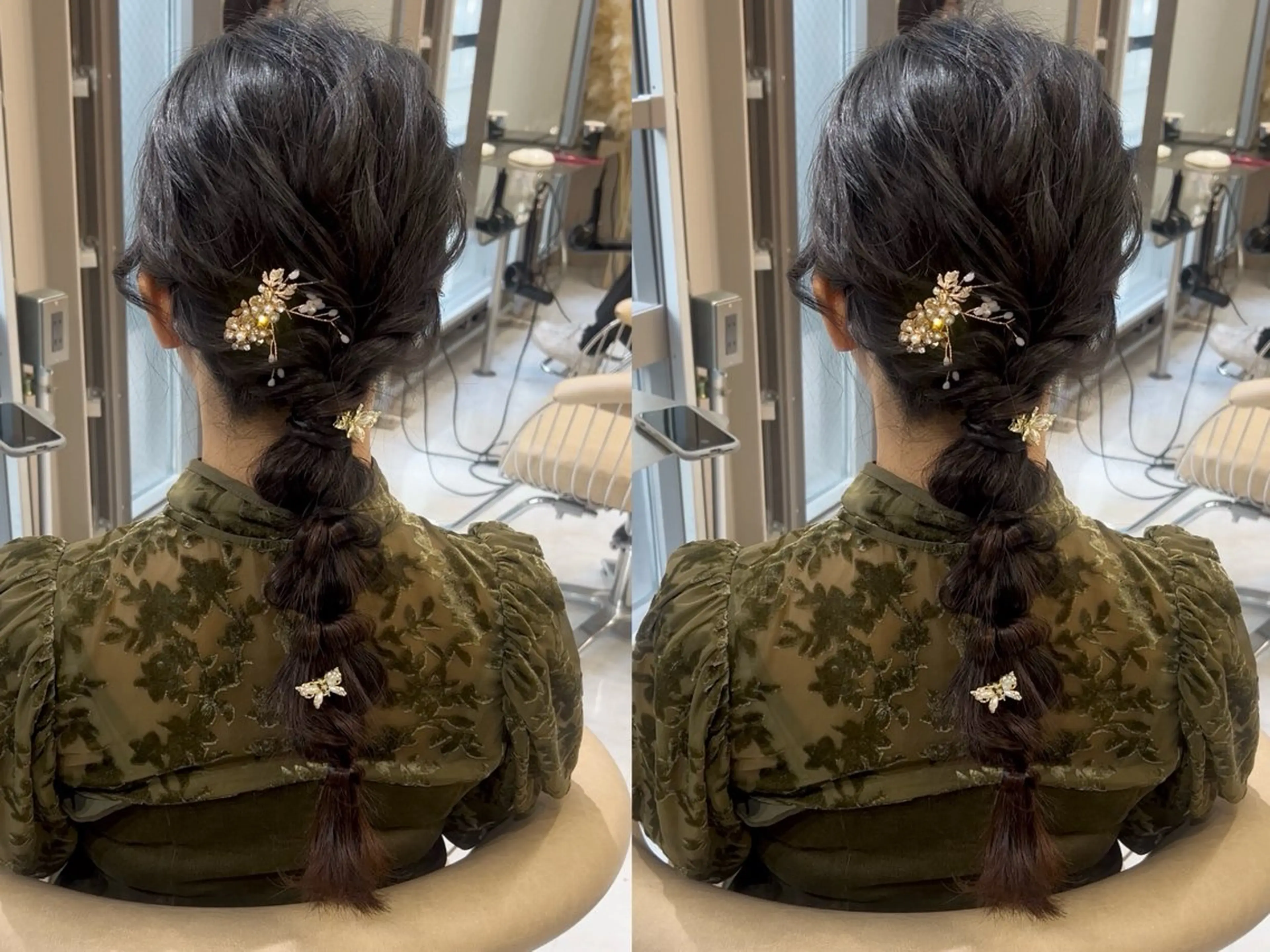 ロング ヘアアレンジ 結婚式・ブライダル 🌈韓国ヘア　🌈 銀座　KANAのヘアスタイル