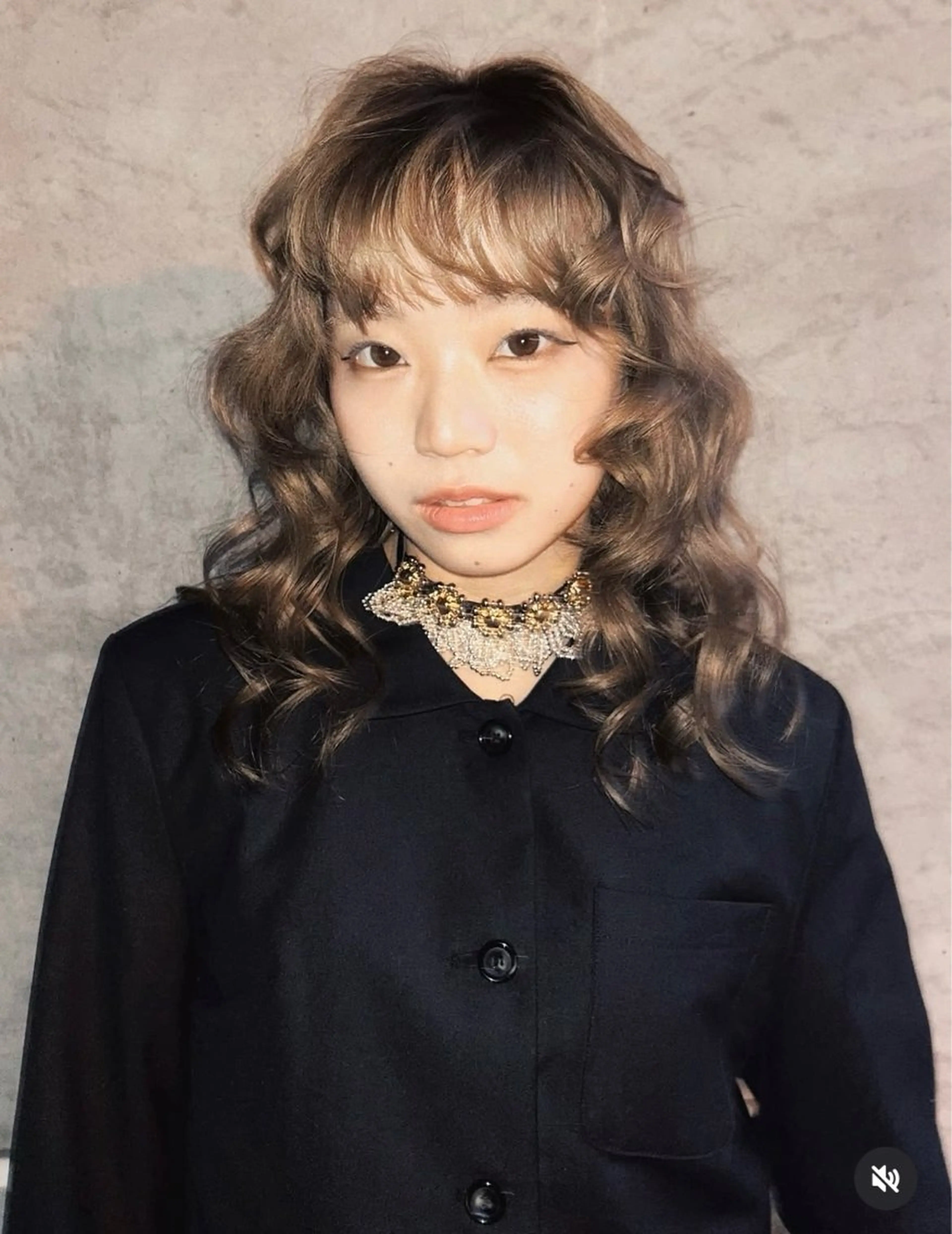 ミディアム カラー toyohara momokaのヘアスタイル