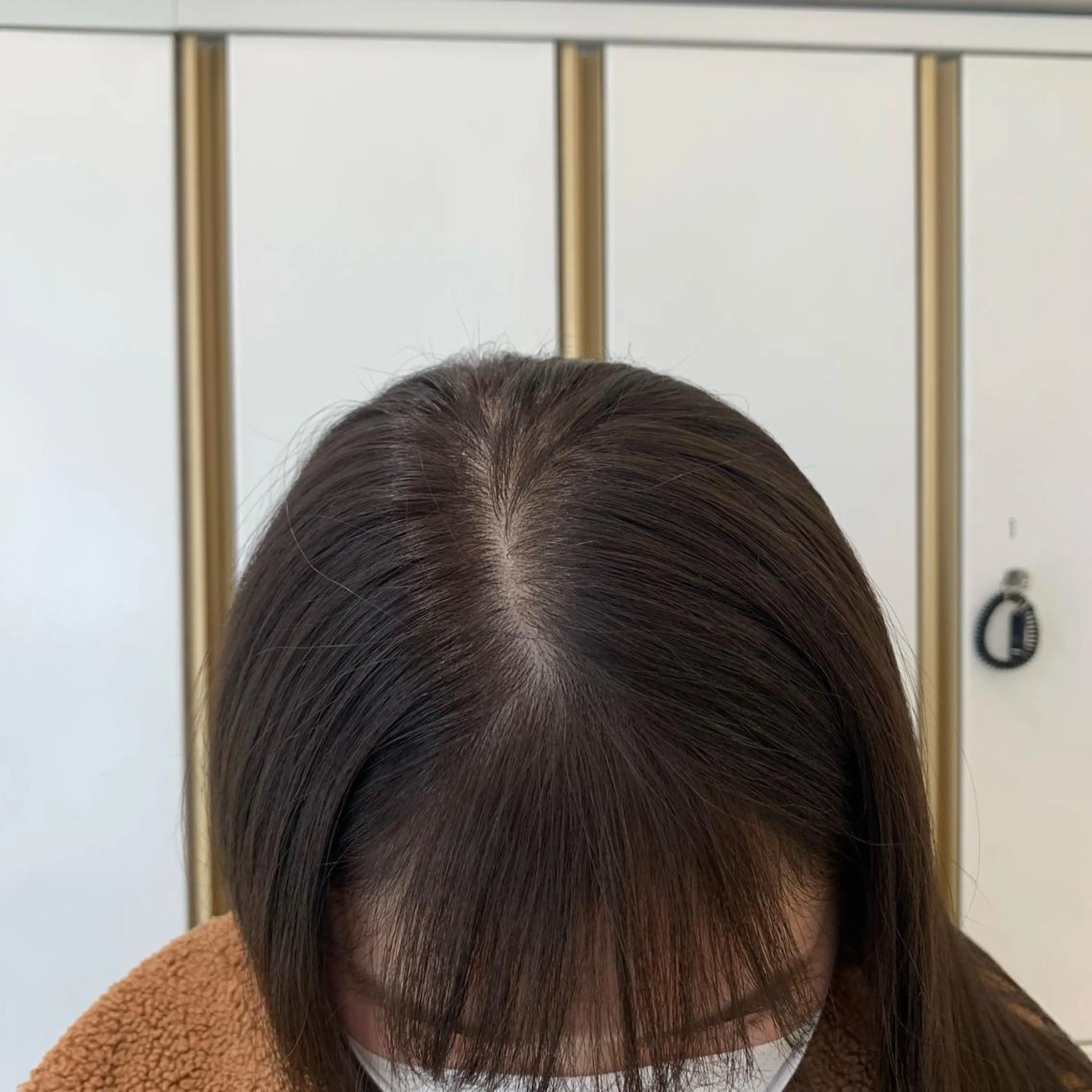 セミロング カラー 透明感カラー ヘアカラー トリートメント ウスイ ハルカのヘアスタイル