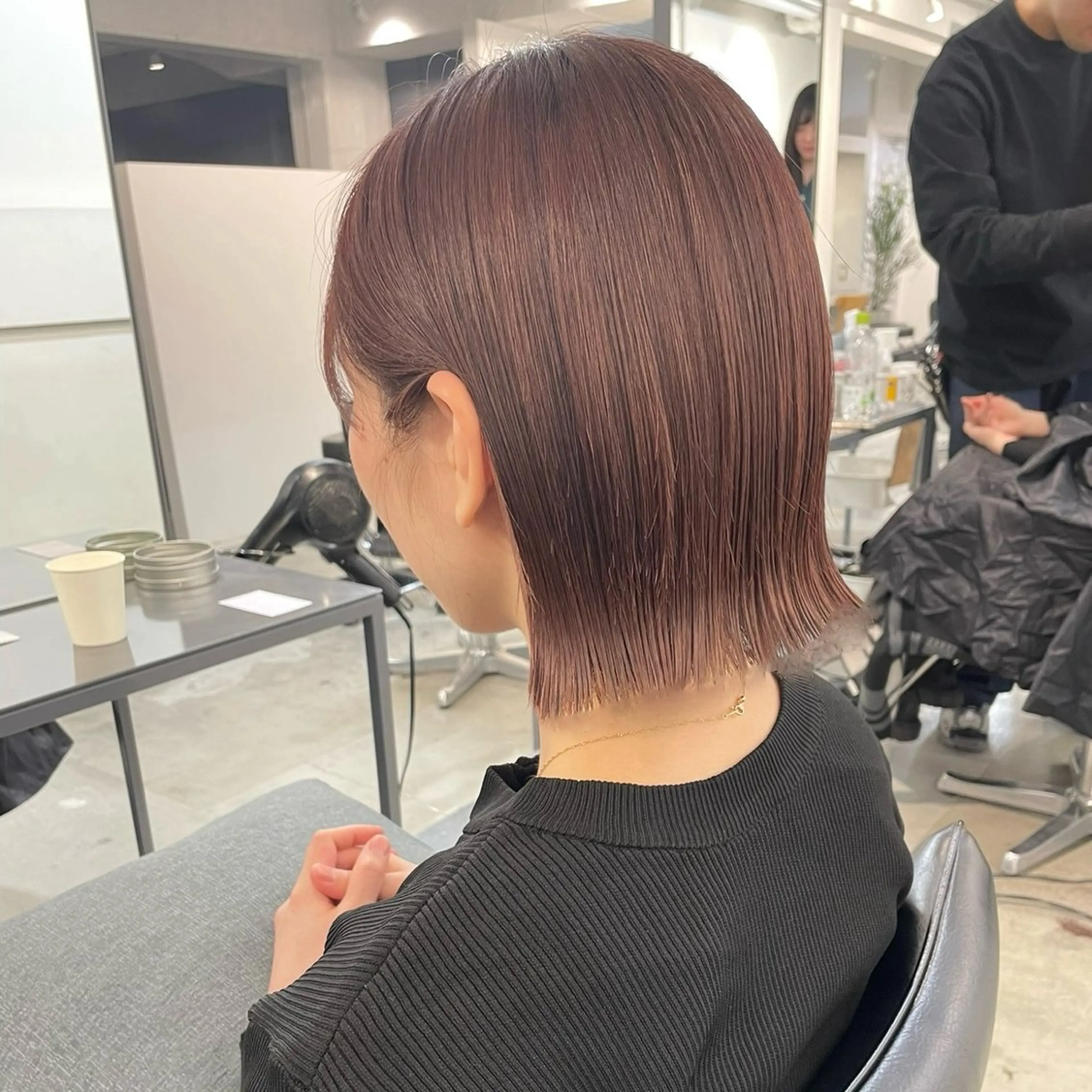 ミディアム カラー ヘアアレンジ ショート〜ボブ✂︎ 武蔵小杉　南澤佑介のヘアスタイル