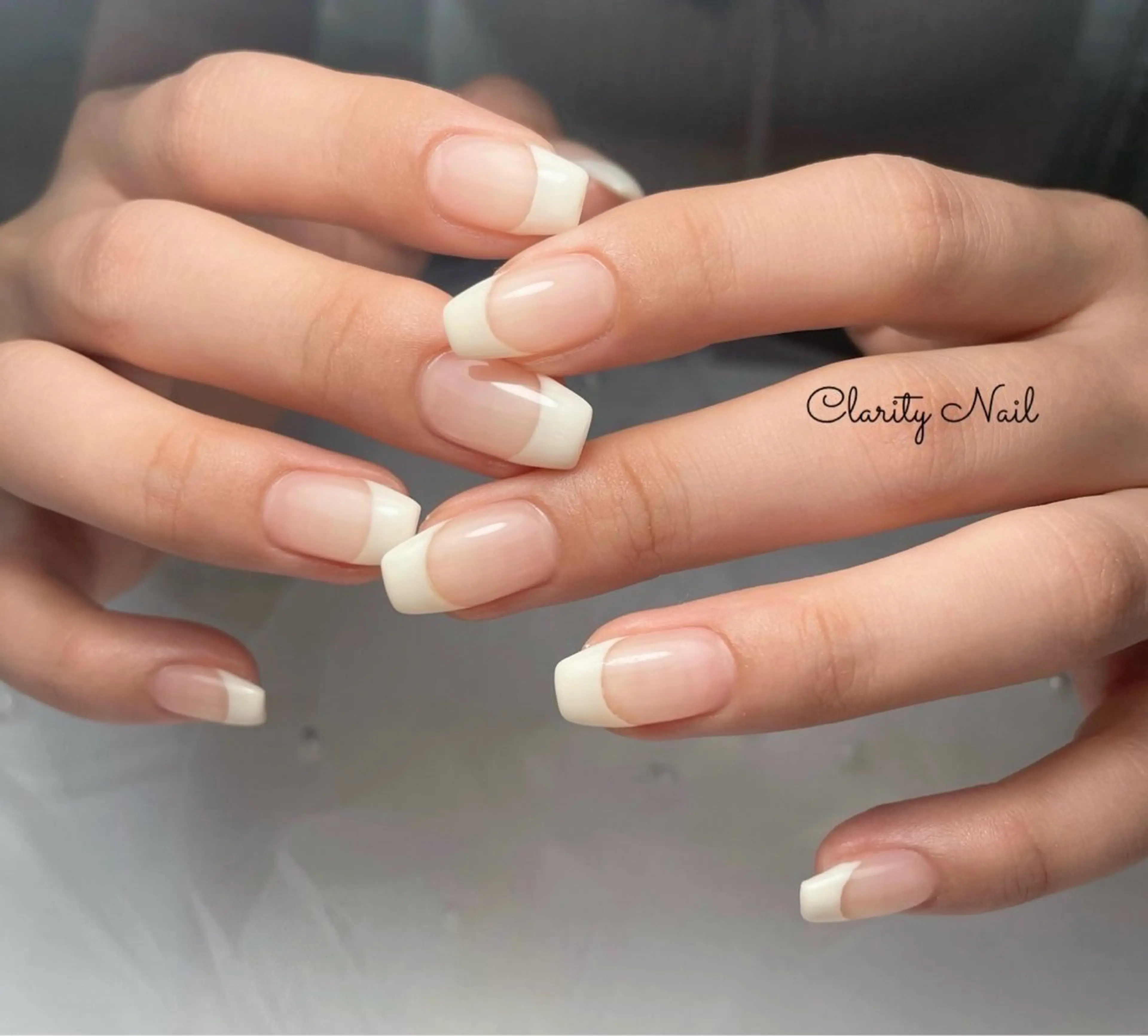 ネイル フレンチネイル ハンドネイル Clarity Nailのネイルデザイン