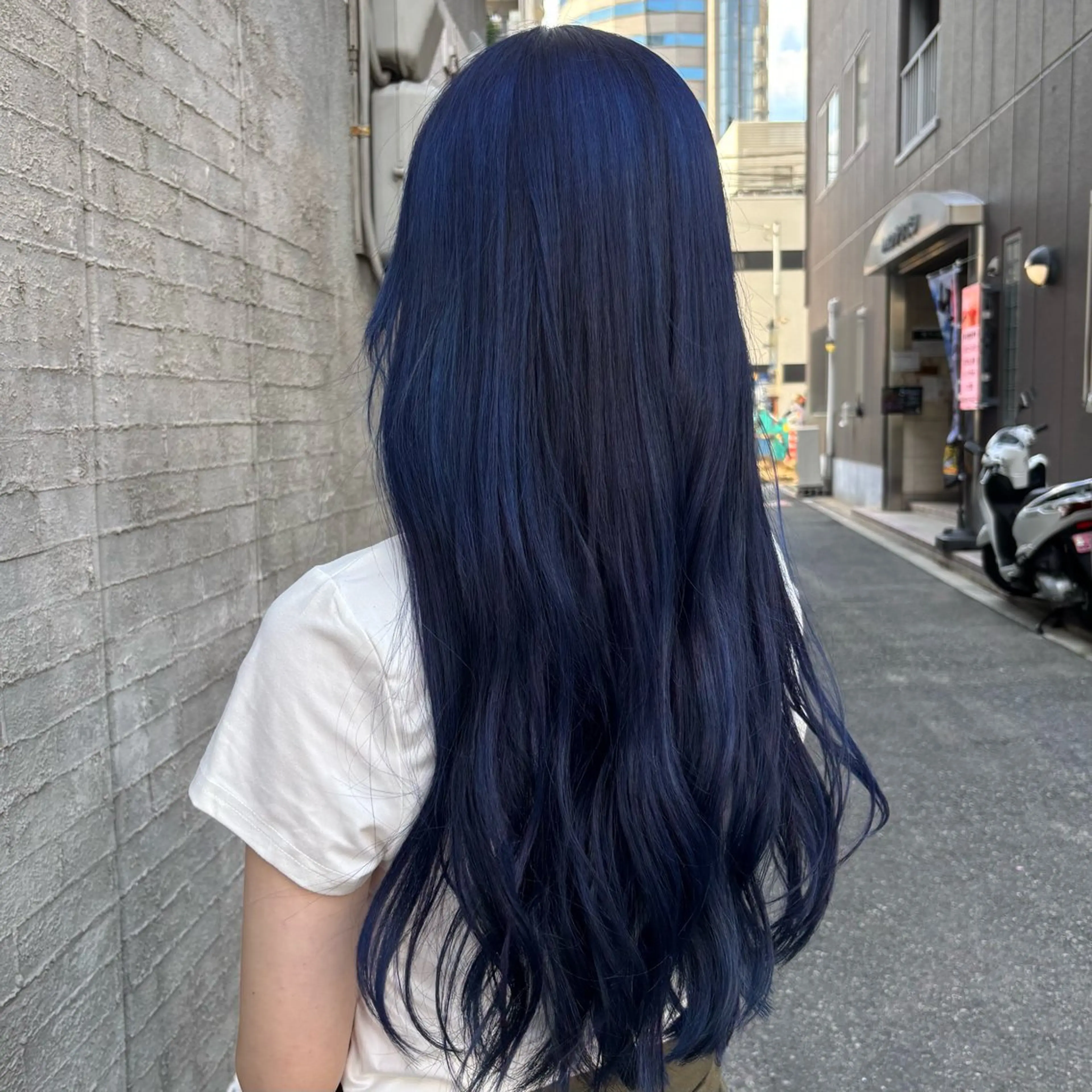 ロング カラー ハイトーンカラー ヘアカラー BELO OSAKA マオのヘアスタイル