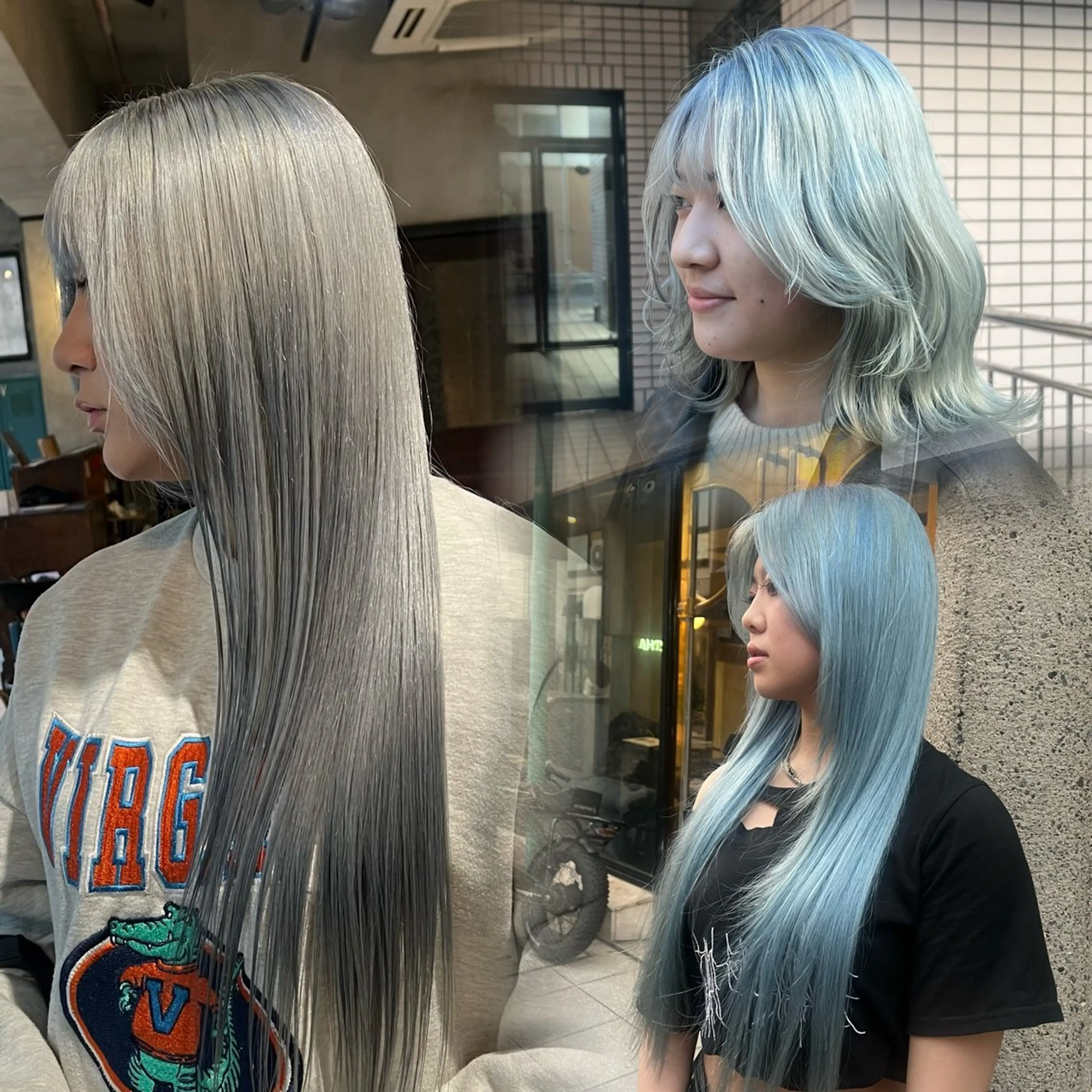 セミロング カラー カット ヘアカラー トリートメント 赤みゼロ/透明感 カラー🌿KANTAのヘアスタイル