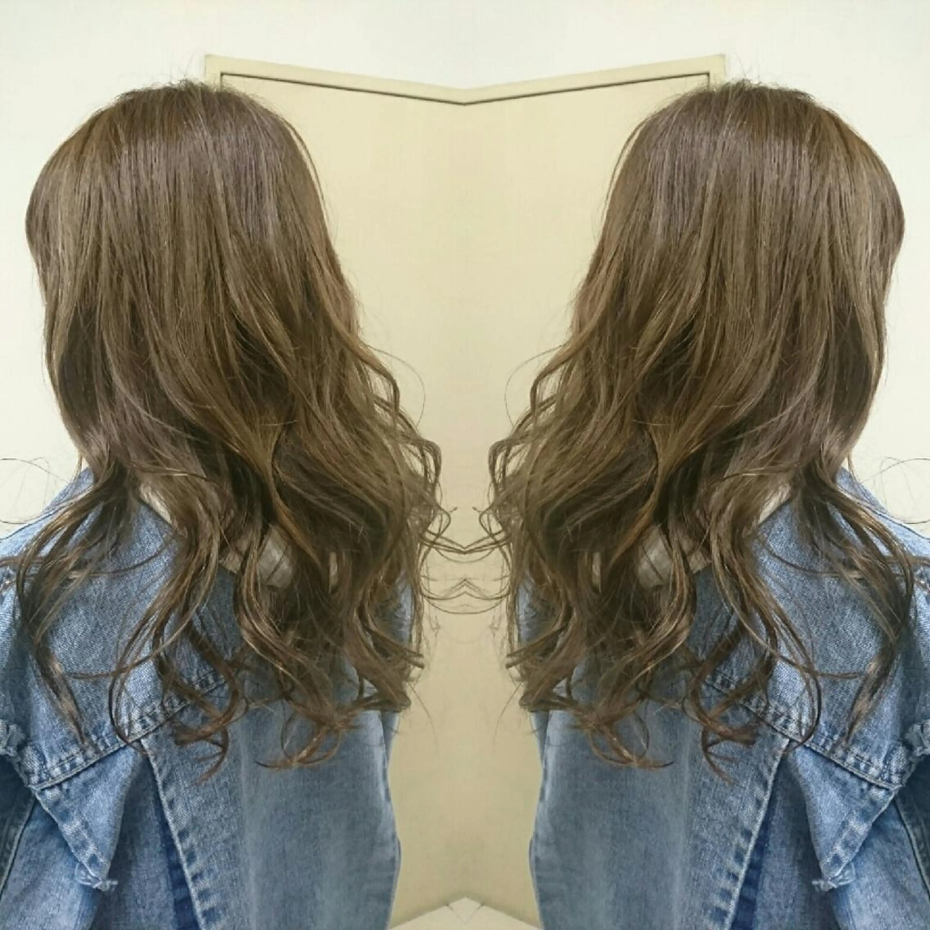 セミロング カラー グレージュ カーキグレージュ youres センター南所属・センター南 SEIJIのヘアスタイル