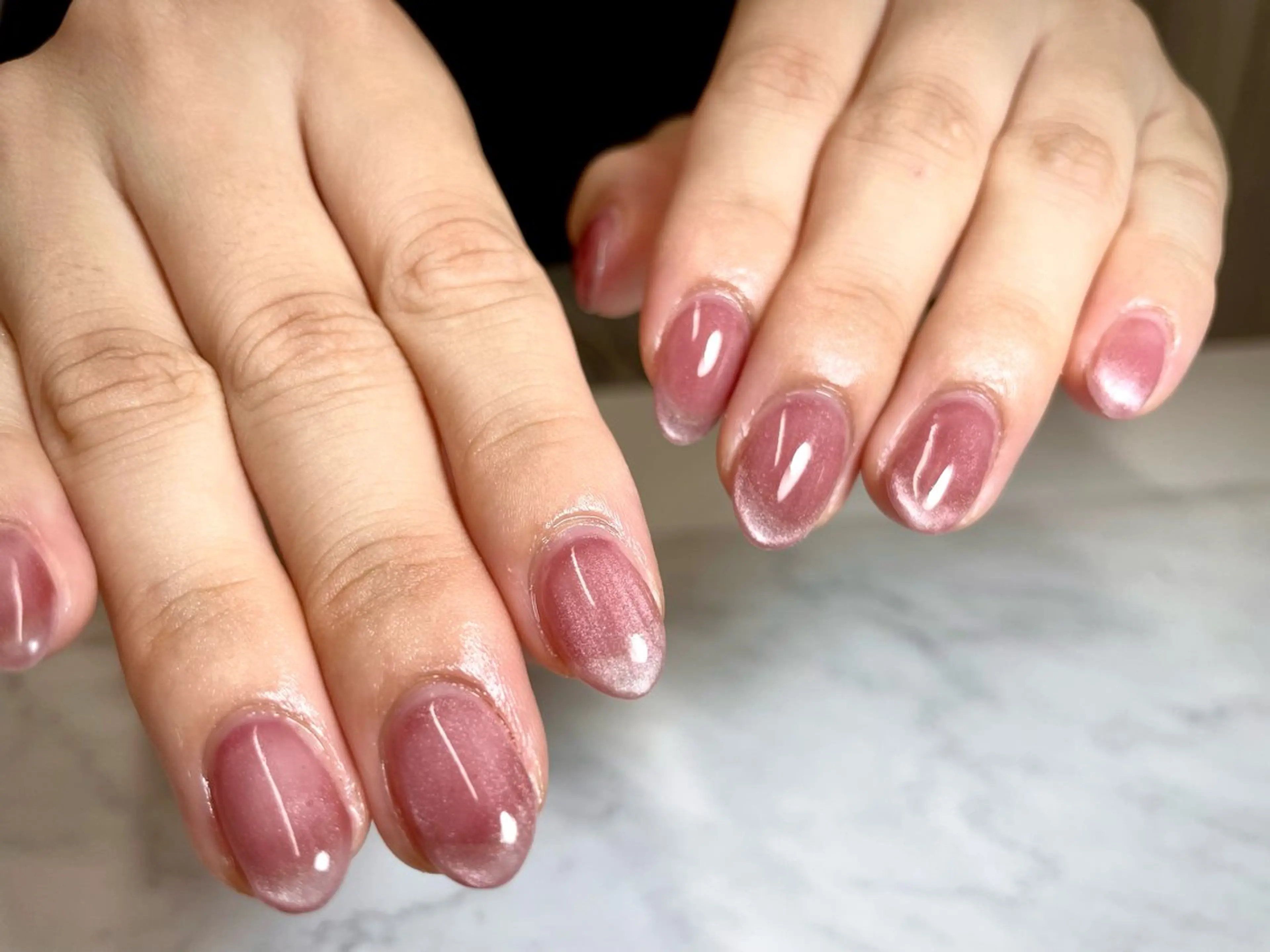 ネイル フレンチネイル ジェルネイル マグネットネイル マグネットフレンチ ハンドネイル ネイルサロン Sweetのネイルデザイン