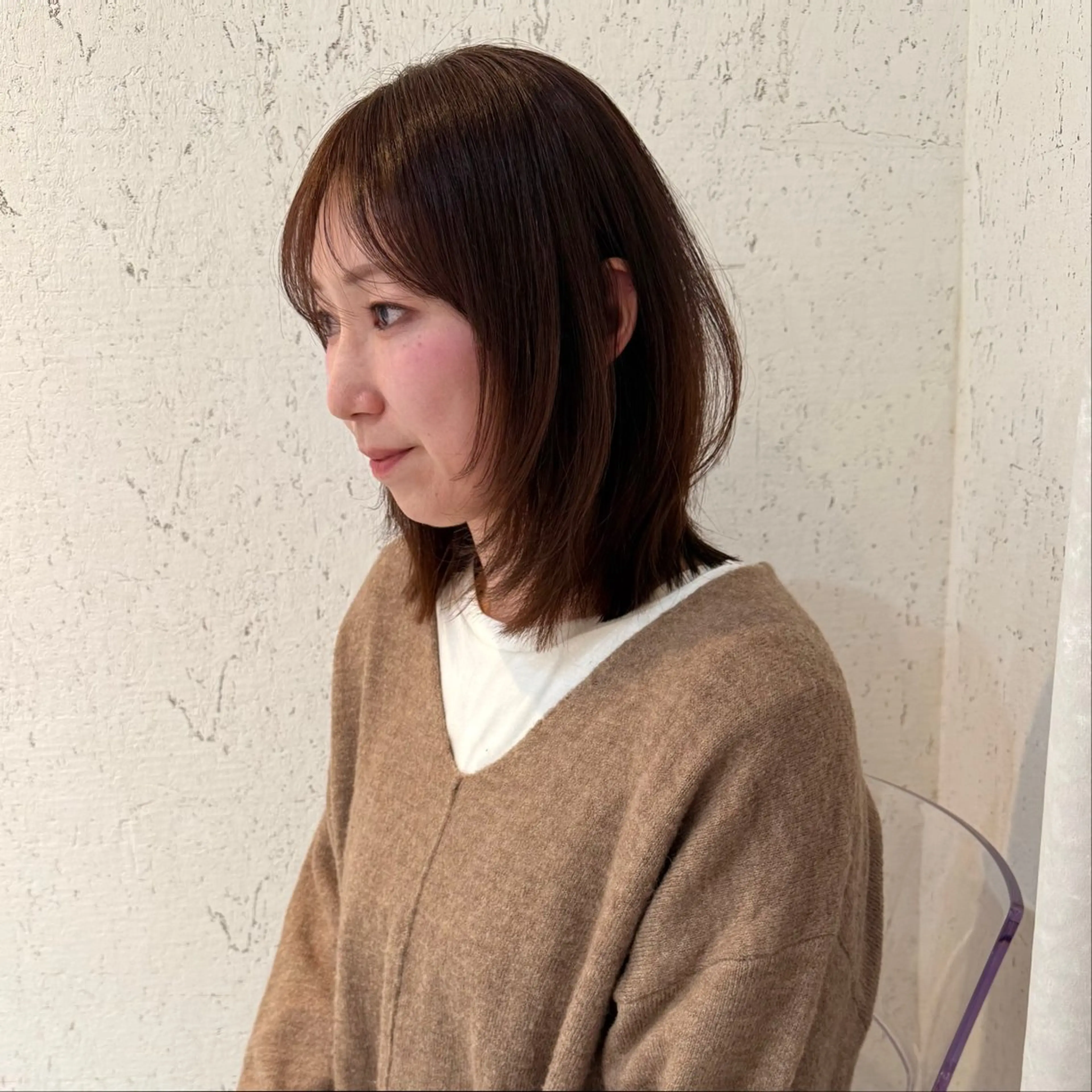 ミディアム パーマ 縮毛矯正 mai / linoah˚✧のヘアスタイル