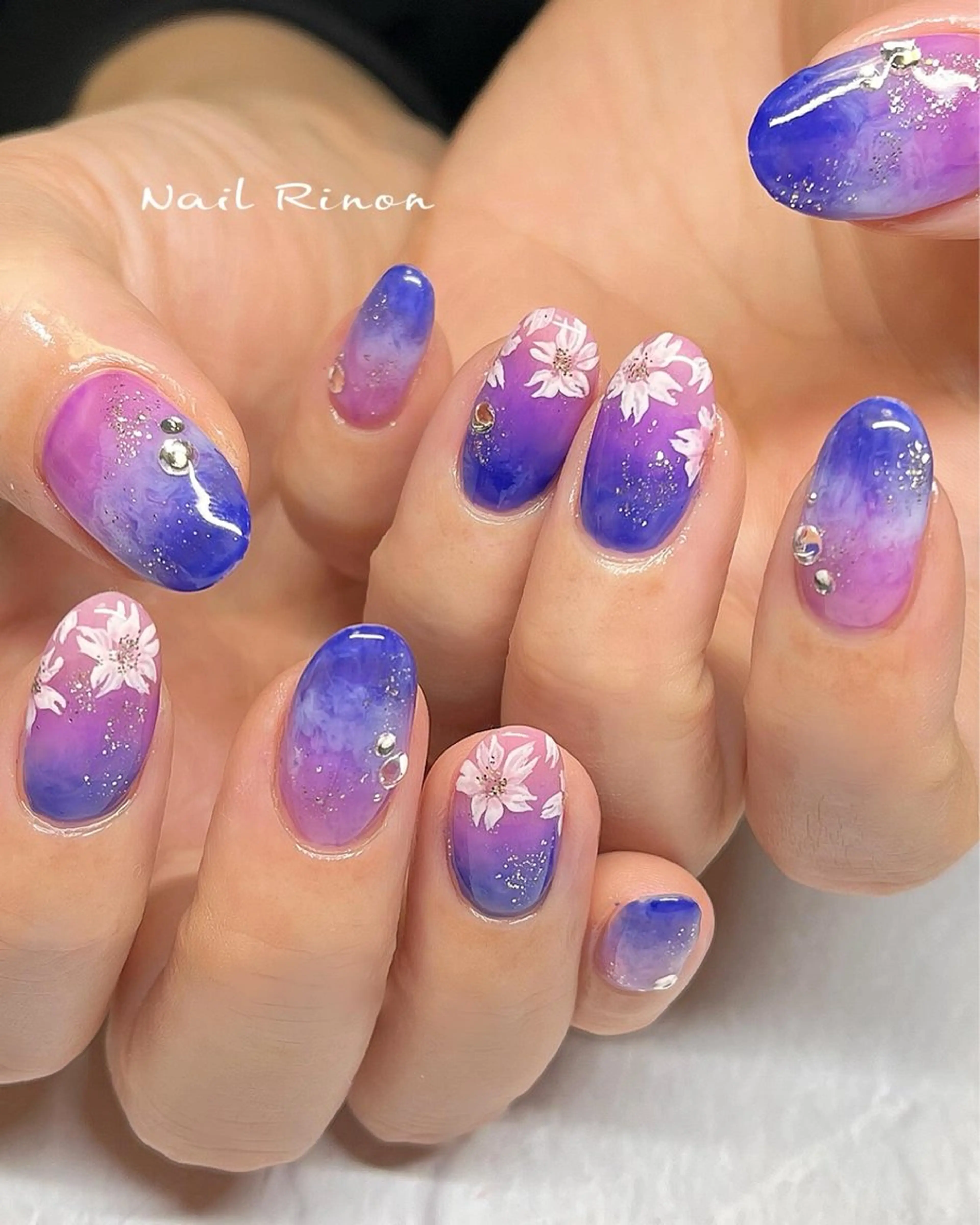 ネイル 桜ネイル ハンドネイル Nail Rinonのネイルデザイン