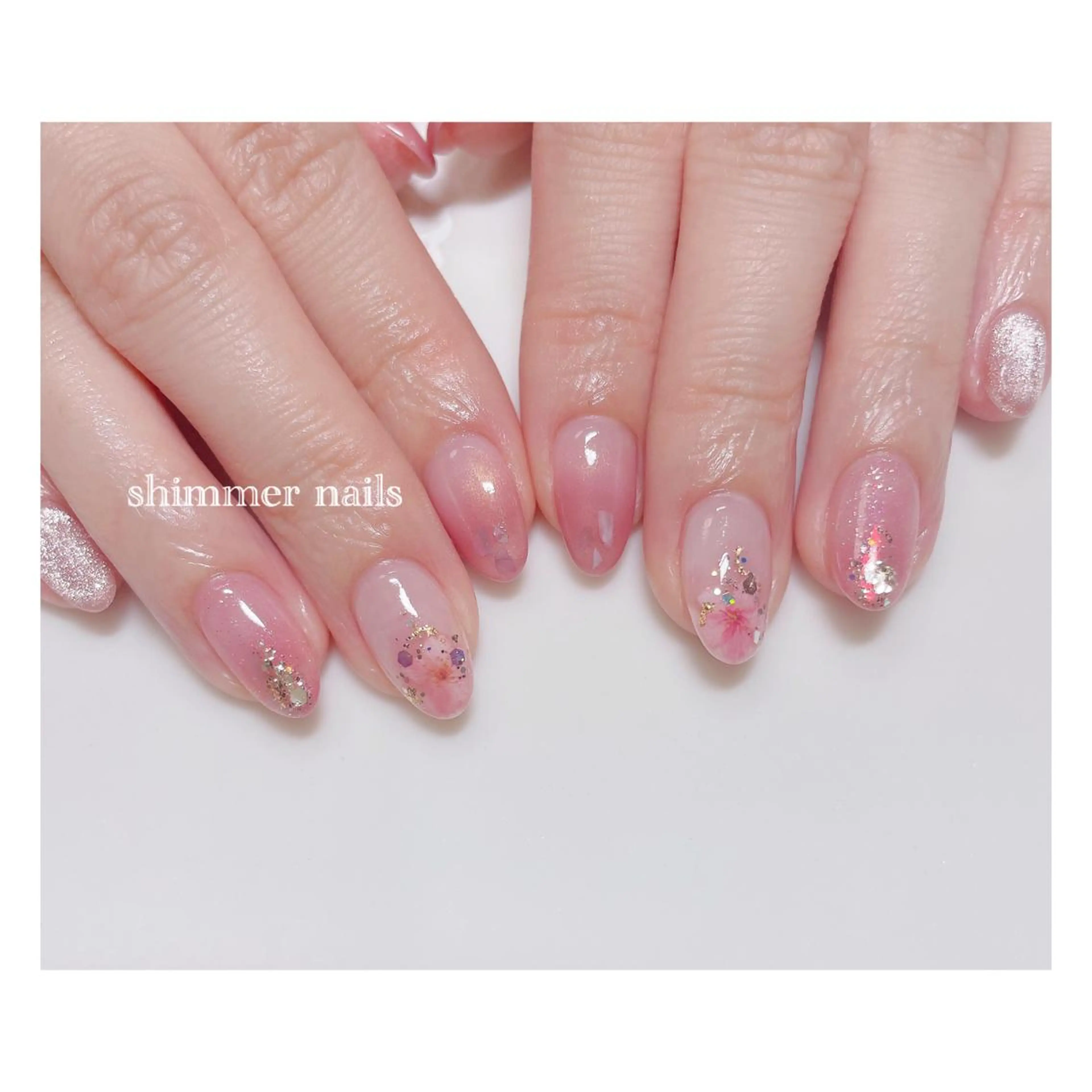 ネイル 桜ネイル shimmer nailsのネイルデザイン