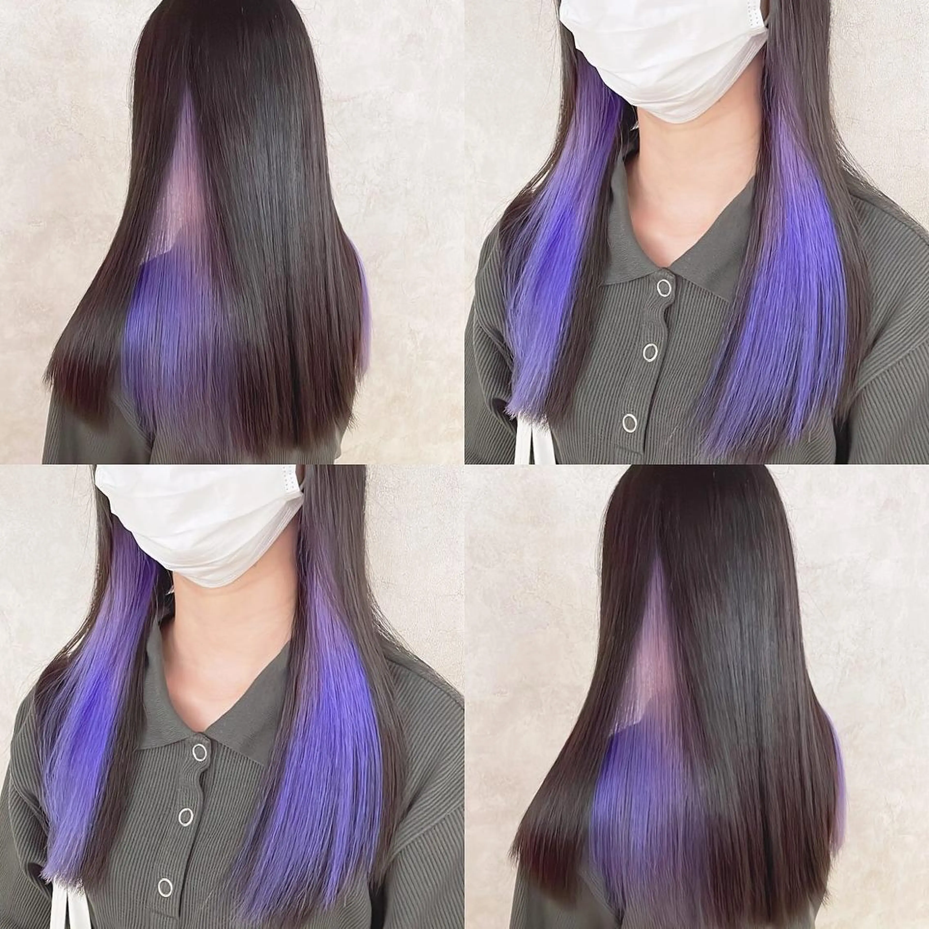 カラー デザインカラー ヘアカラー トリートメント 渋谷:インナーカラー ／🍒エリカ🍒のヘアスタイル