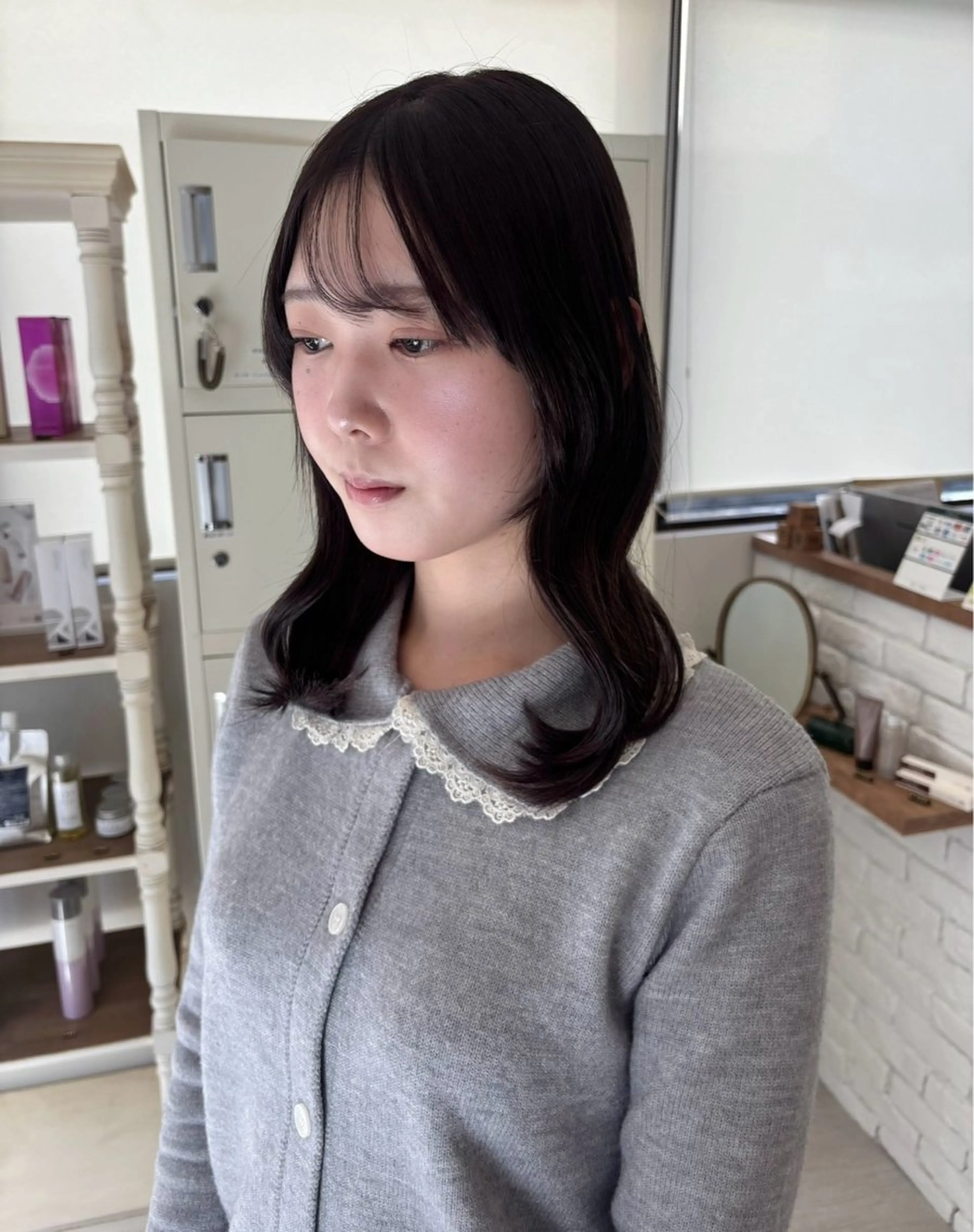 セミロング カラー にゅーかわいいヘア♡ おがわゆいり౨ৎのヘアスタイル