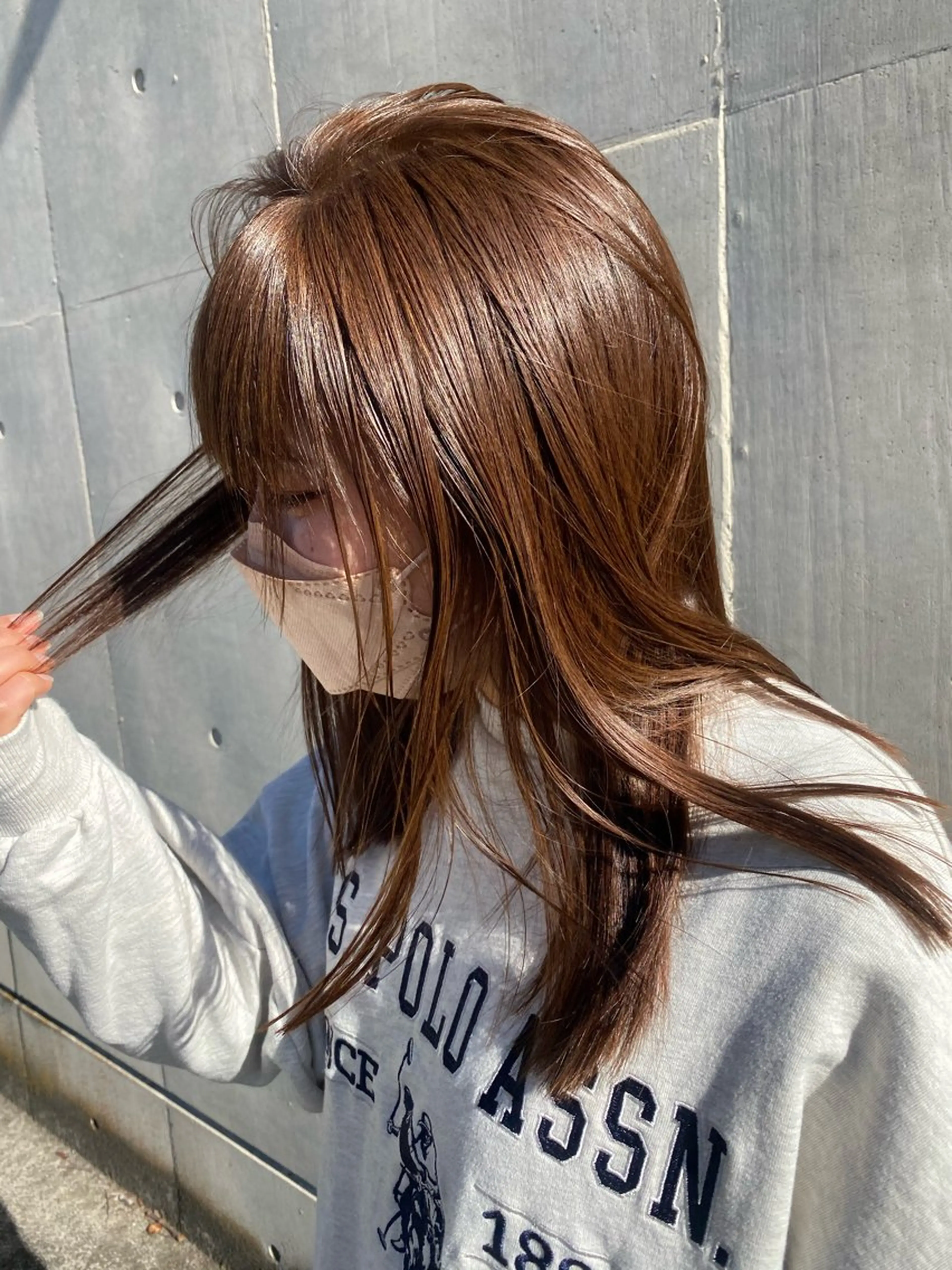 ロング カラー 只野 真衣のヘアスタイル