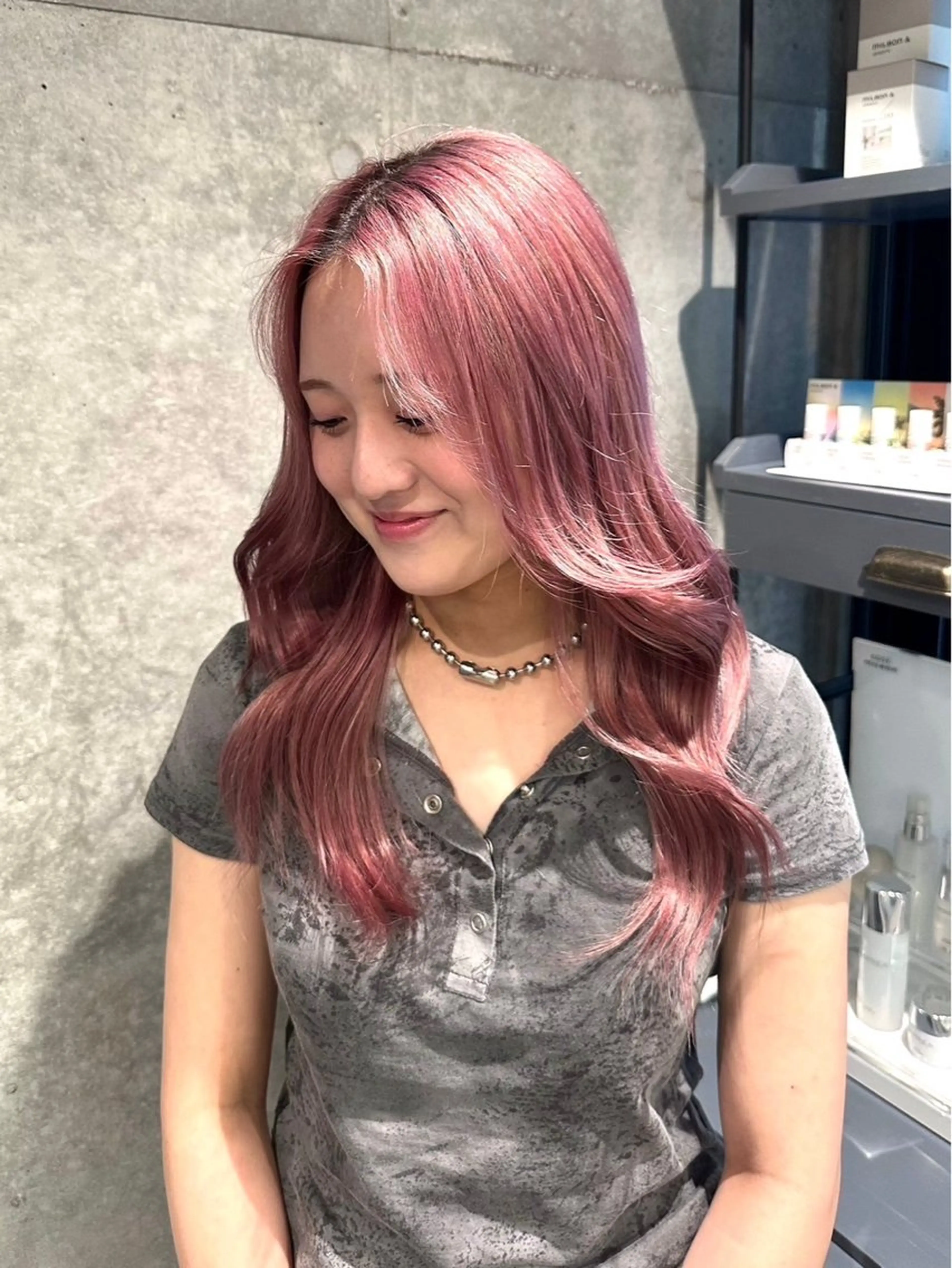 【ブリーチあり✨】ワンカラー+Aujua4stepトリートメント🌿の写真