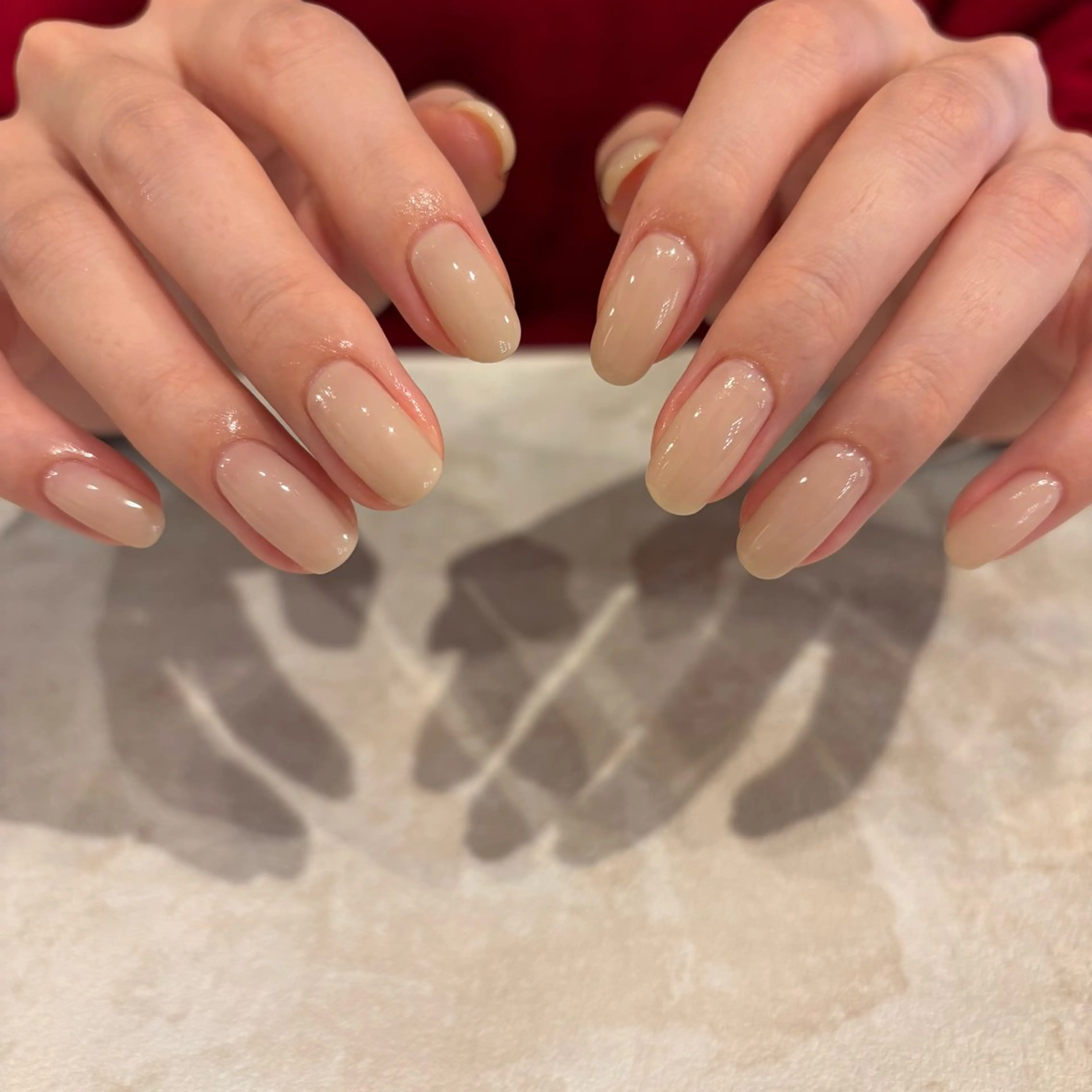 ネイル オフィスネイル ワンカラーネイル ハンドネイル ikoi Raraのネイルデザイン