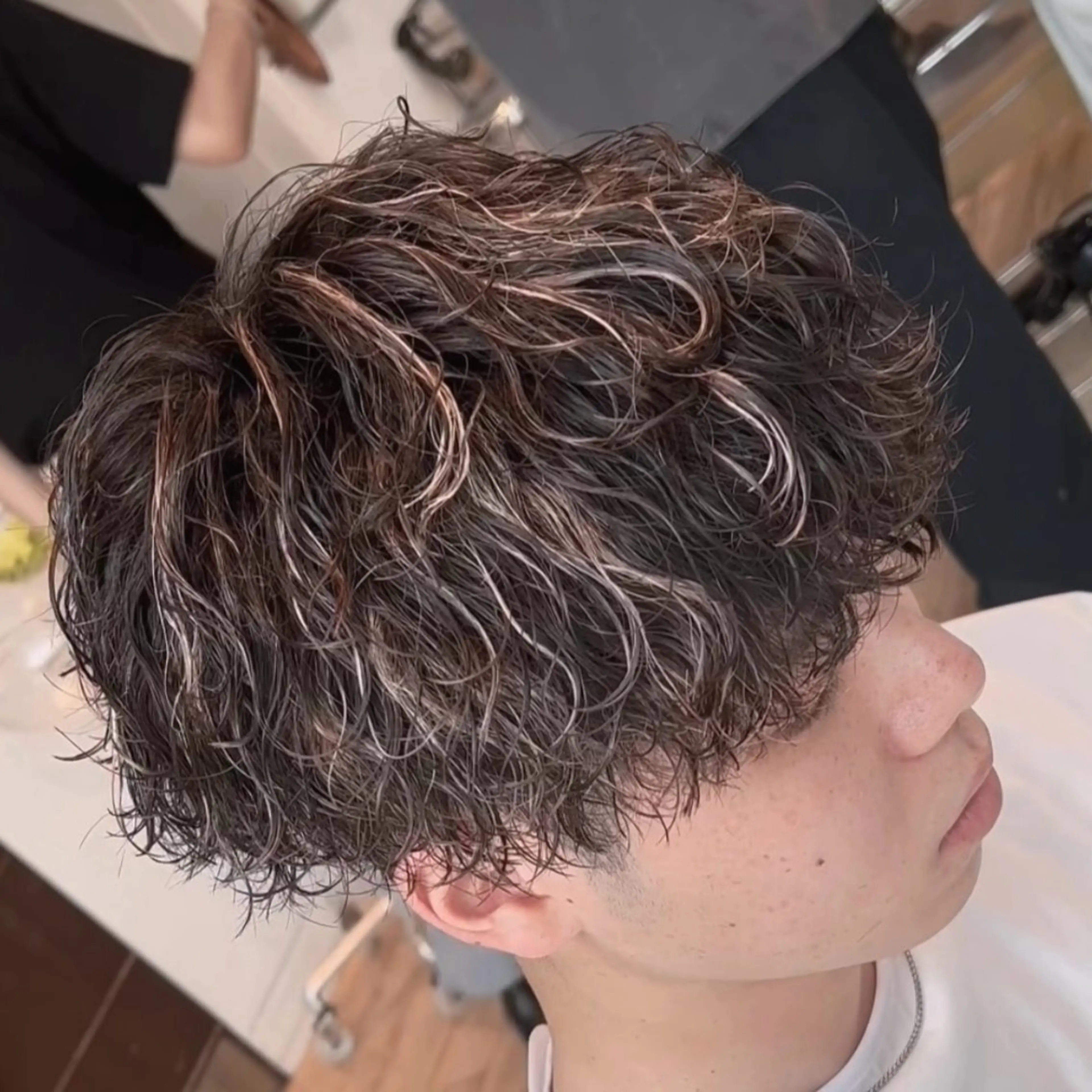 ミディアム カラー ヘアアレンジ メンズ fifth 石川 凪のヘアスタイル