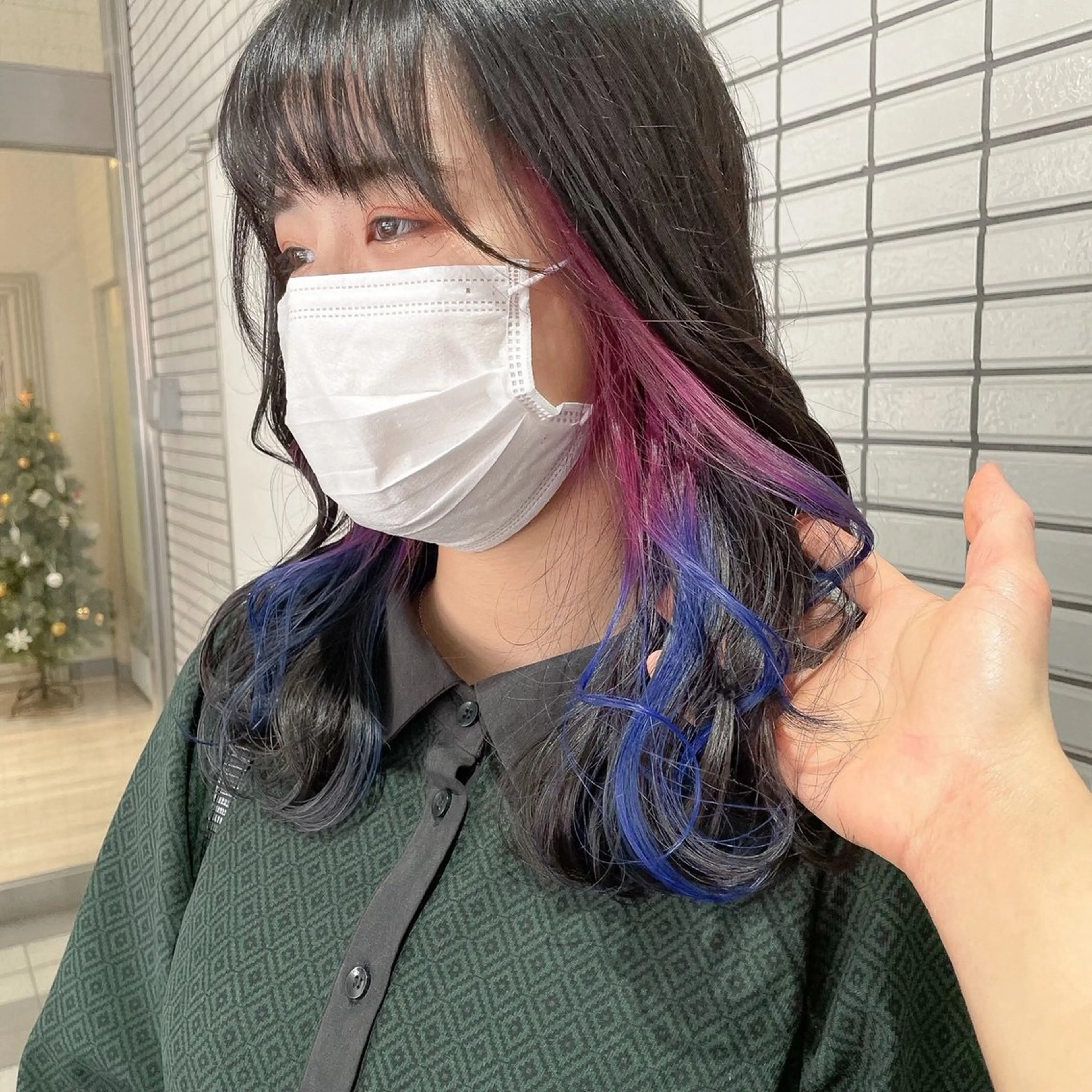 セミロング カラー ヘアカラー 川根 彩のヘアスタイル