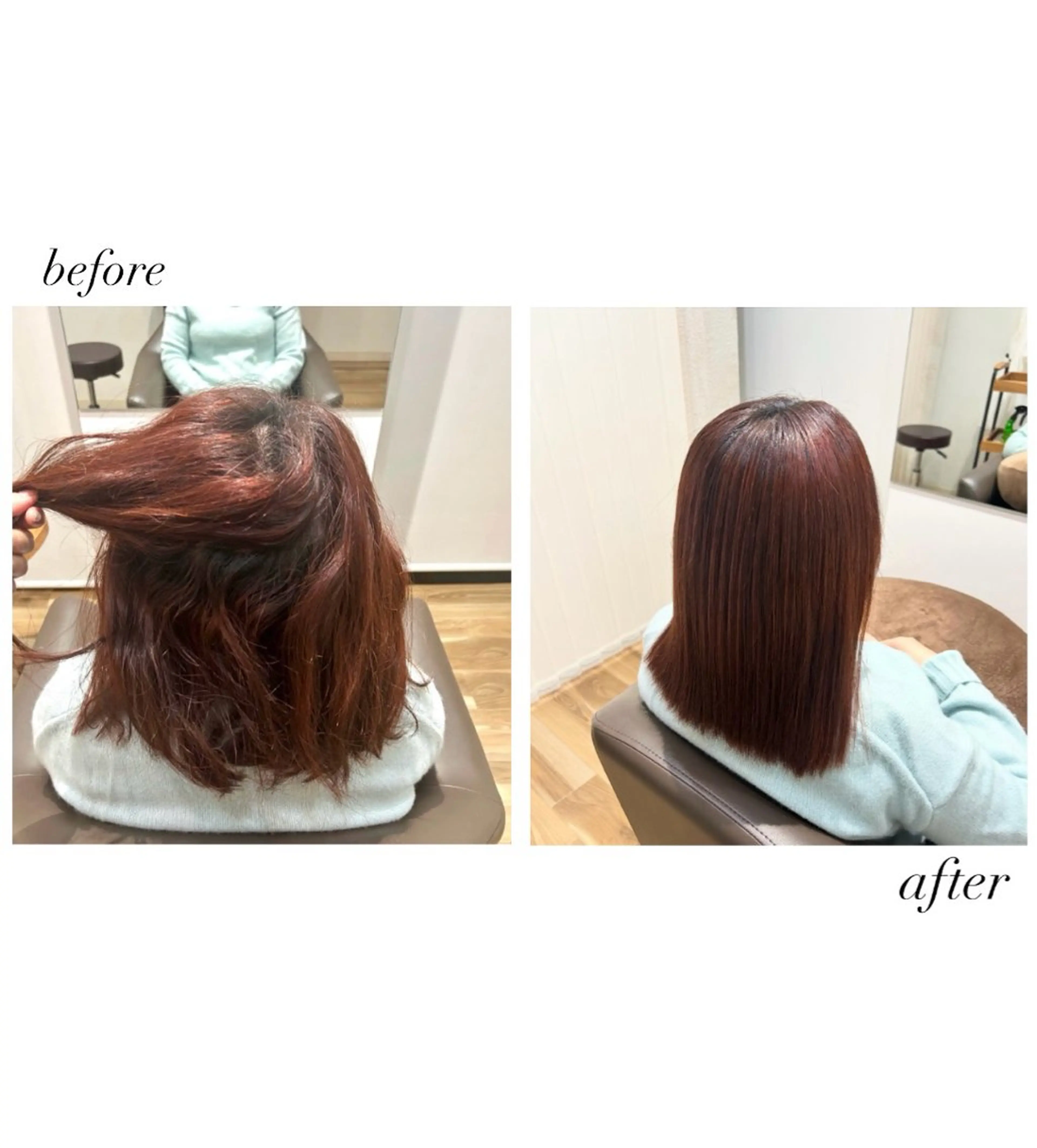 ミディアム 髪質改善 カット 縮毛矯正 Hanon hair & relaxation所属・Hanon 美桜のヘアスタイル