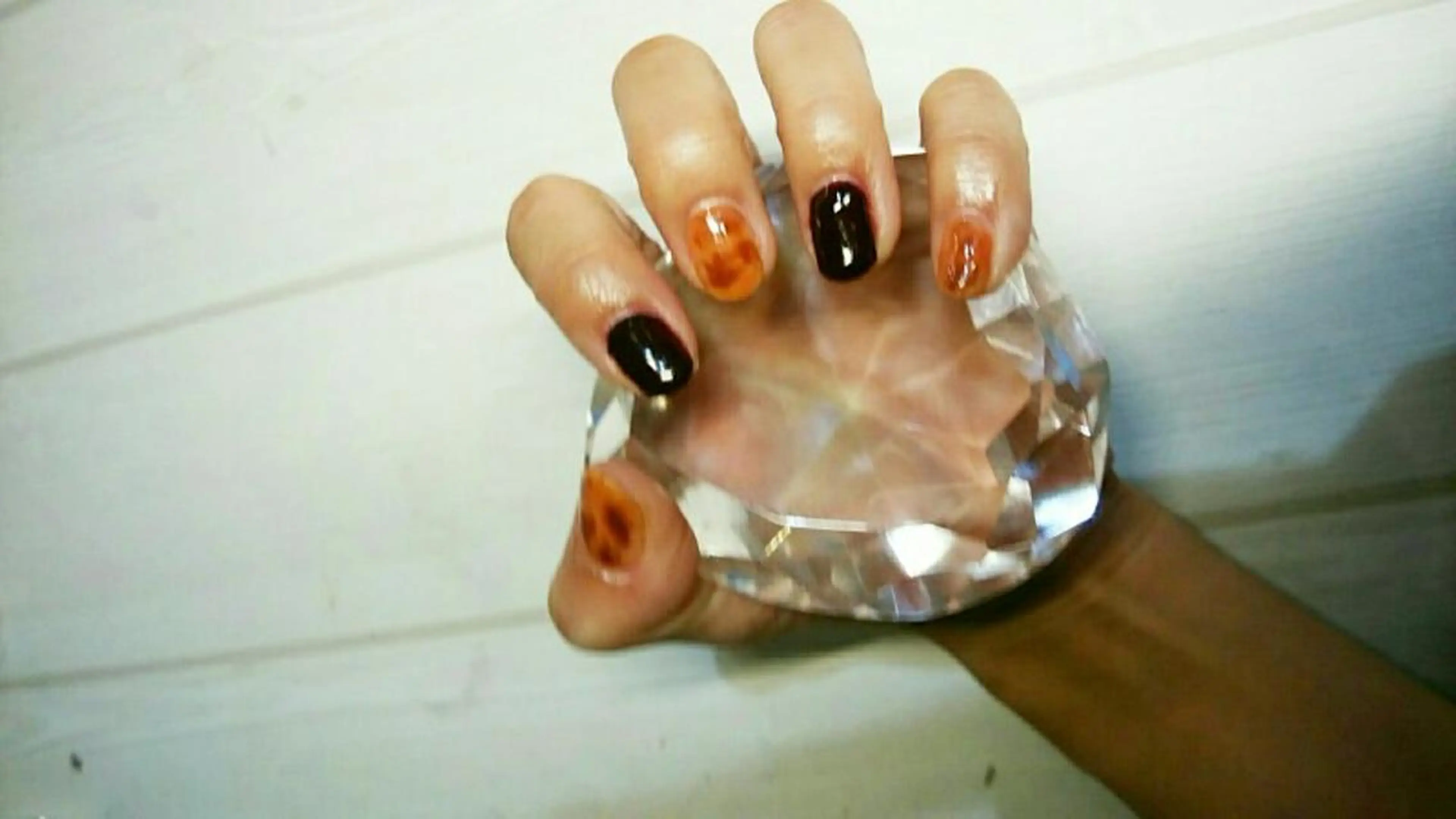 ネイル べっ甲ネイル ボルドー ネイリスト AIKOのネイルデザイン