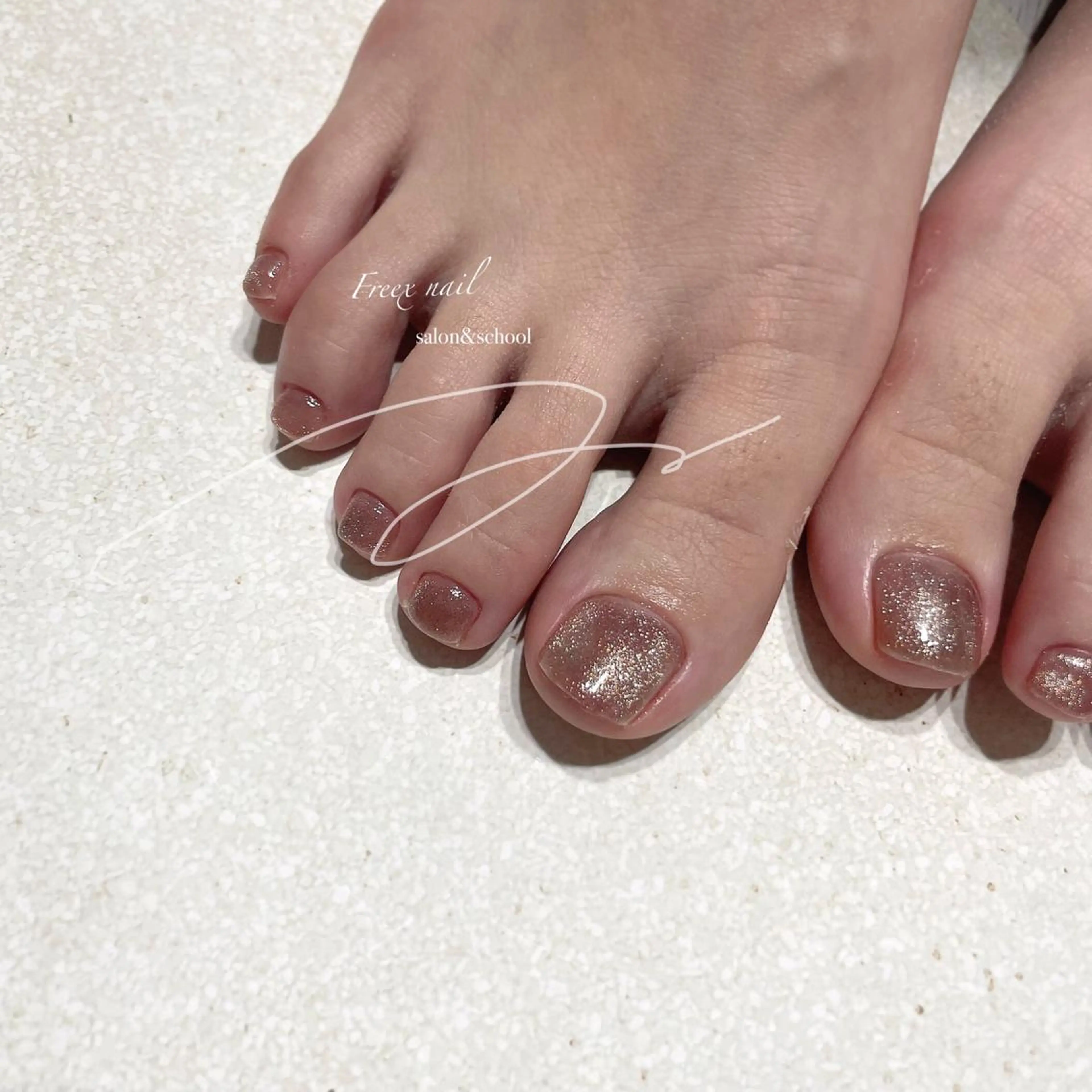 ネイル マグネットネイル フットネイル freex nail /ニュアンス/個性派のネイルデザイン